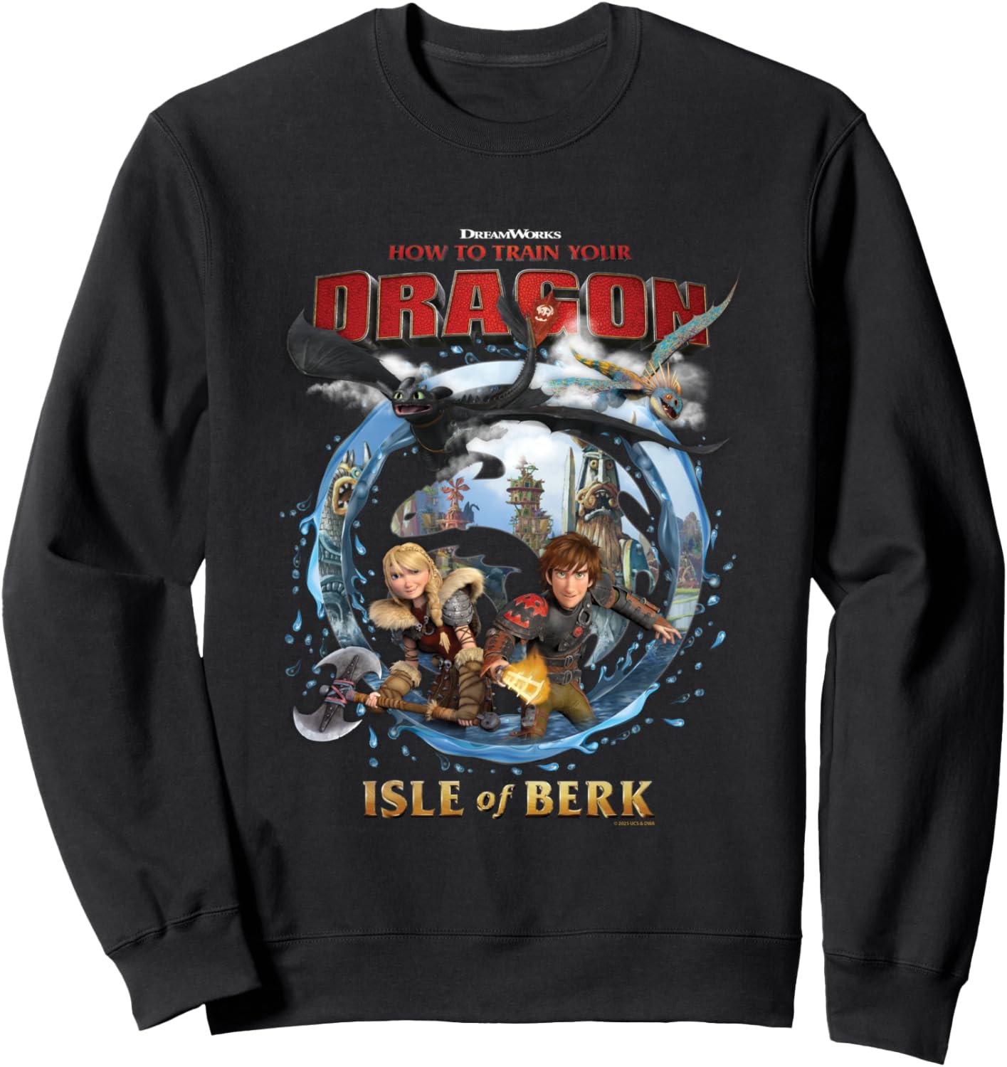 Universal Epic Universe Isle of Berk Dragons Portal Opening Sweatshirt