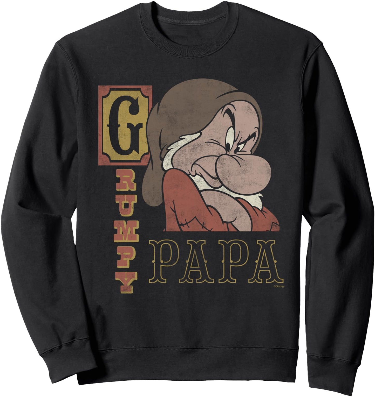 Disney Snow White and the Seven Dwarfs Grumpy Papa Sweatshirt