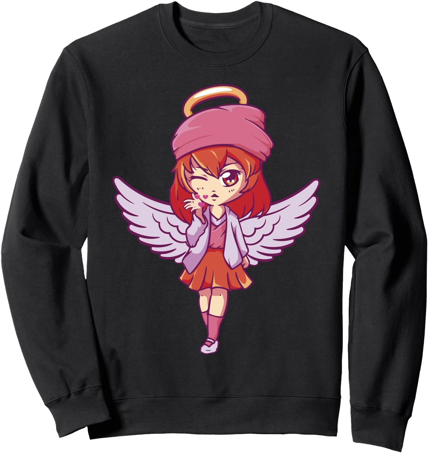 Anime Angel Wing Girl - Japanese Aesthetics - Otaku - Manga Sweatshirt