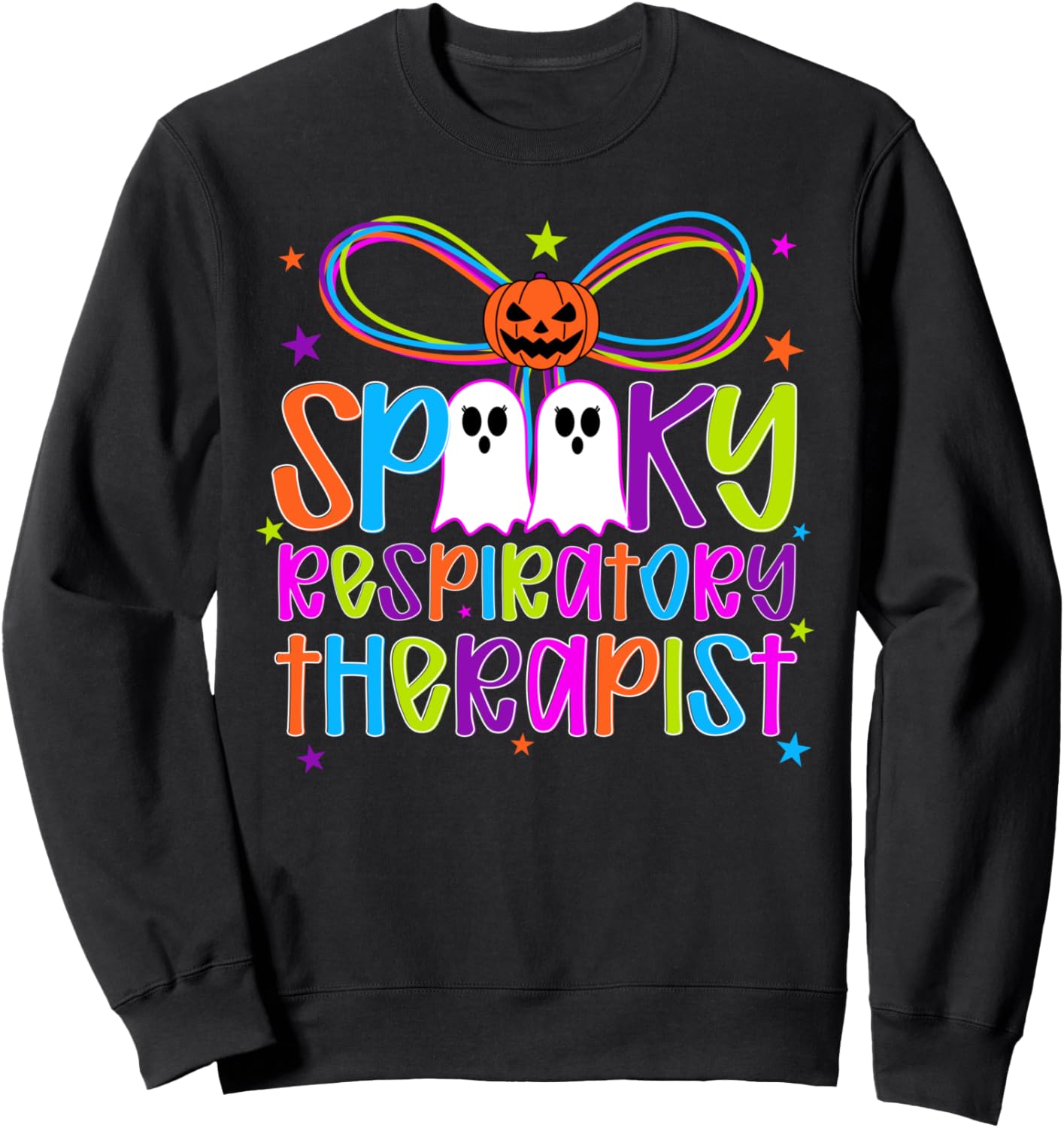 Spooky Respiratory Therapist Halloween Respiratory Therapy Sweatshirt