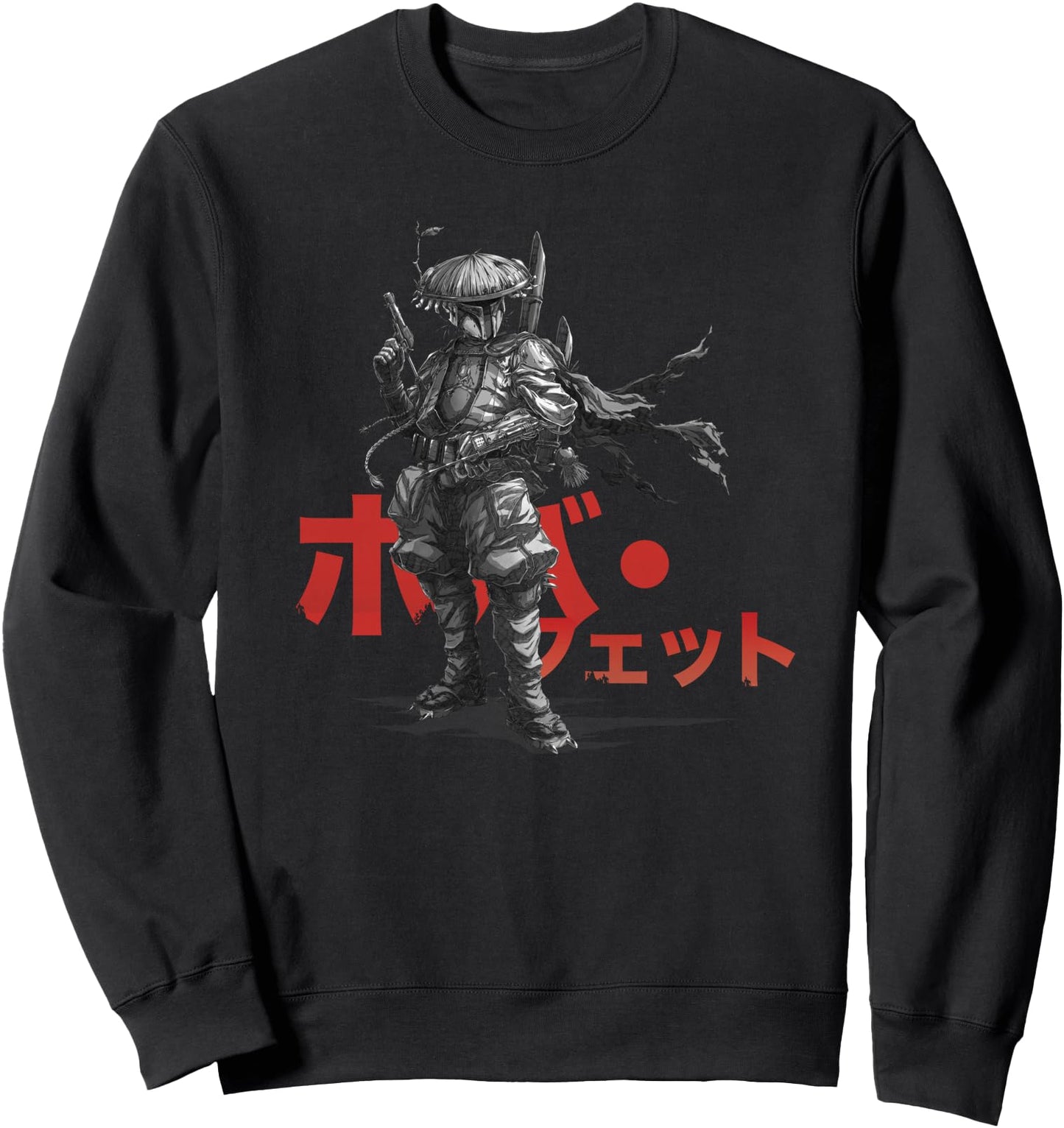 Star Wars: Visions Anime The Duel Japanese Samurai Boba Fett Sweatshirt