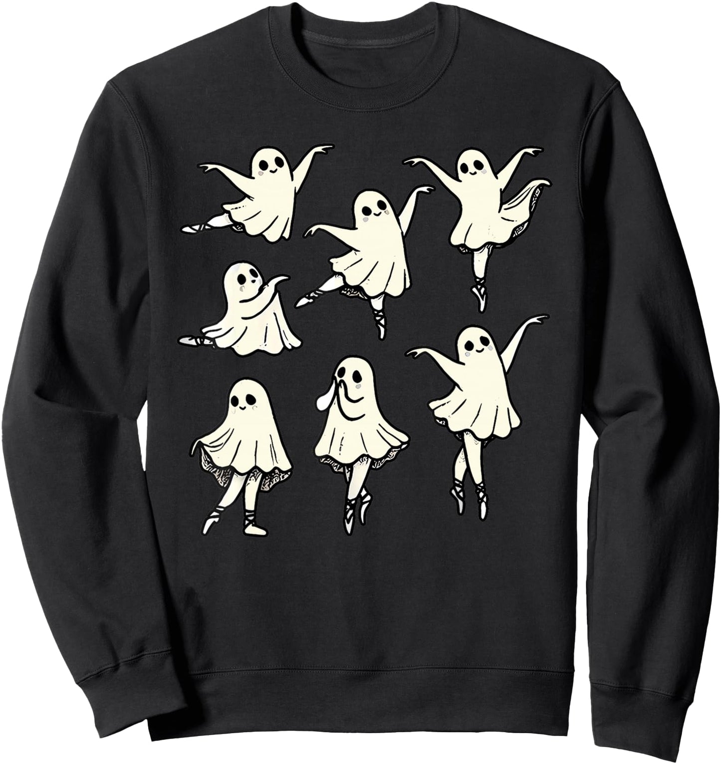 Ballet Ghost Ballet Dancer Spooky Dance Teacher Halloween Sweatshirt