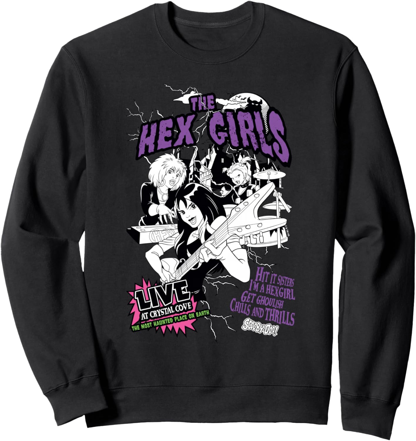 Scooby-Doo The Hex Girls Rockstars Music Concert Poster Sweatshirt