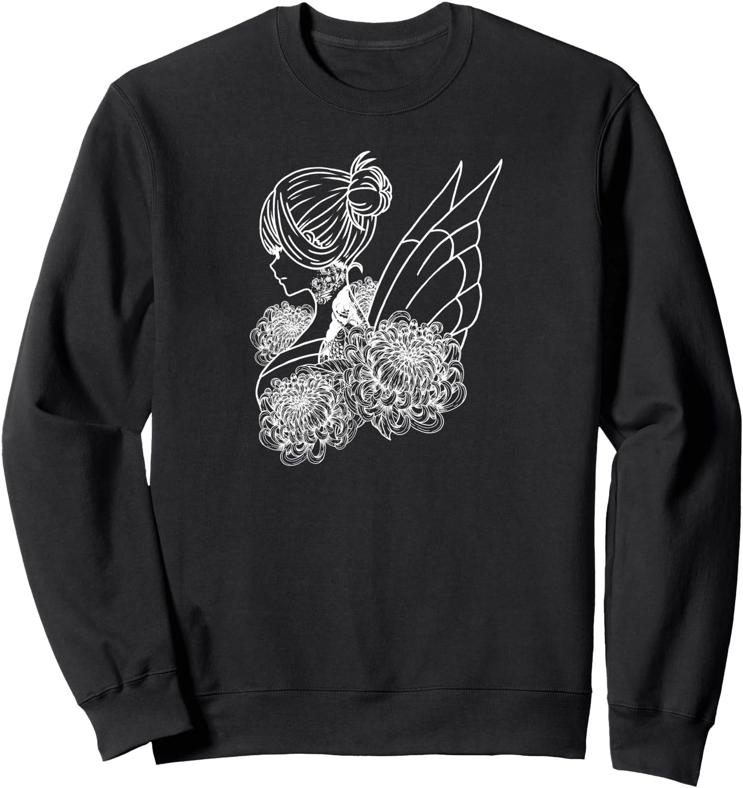 Fairycore Aesthetic Fairy Anime Girl Goth Japanese Tattoo Sweatshirt