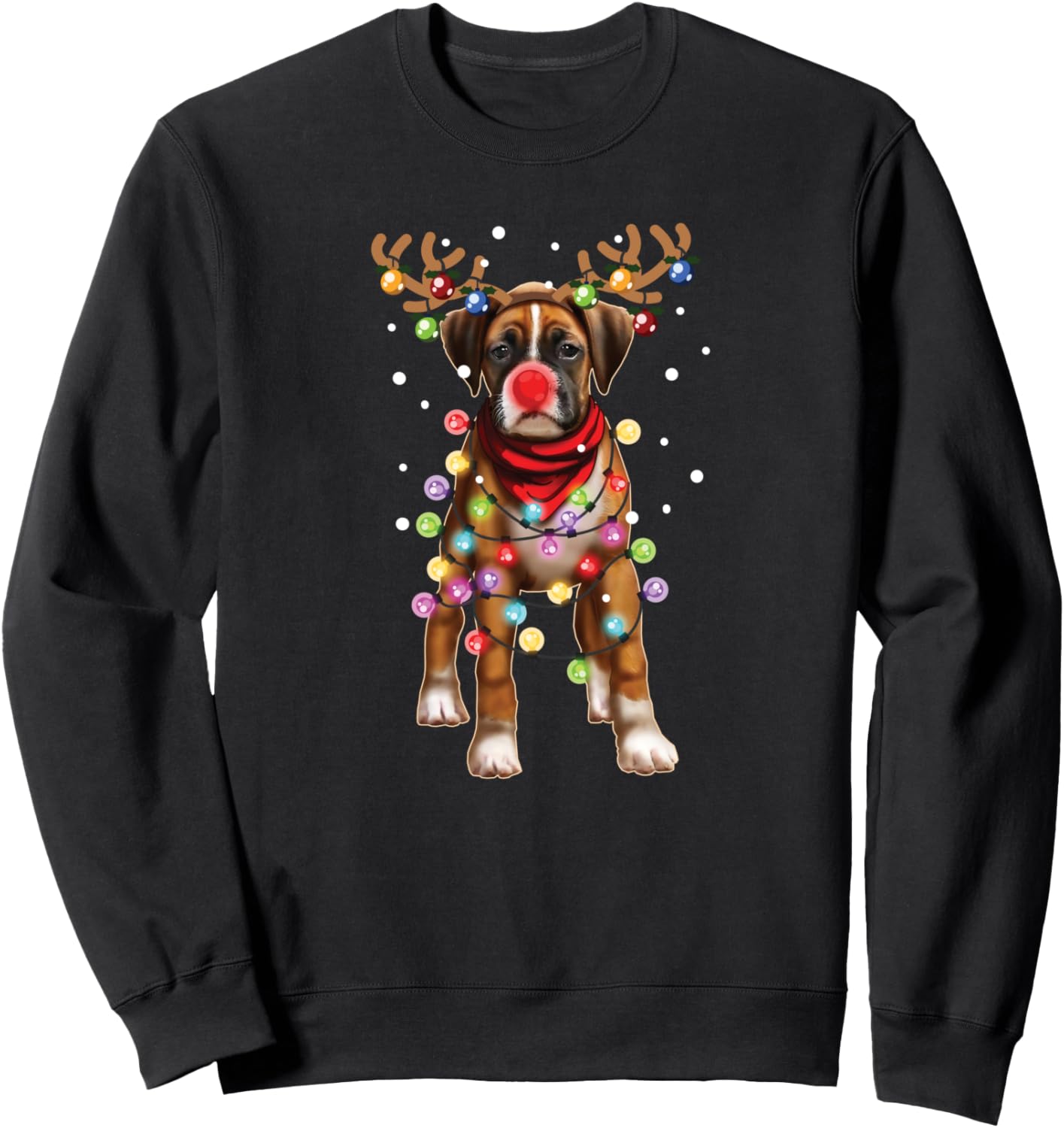 Christmas Dog, Boxer, Dog Lover, Men Women Kids, Dogs, Xmas Sweatshirt