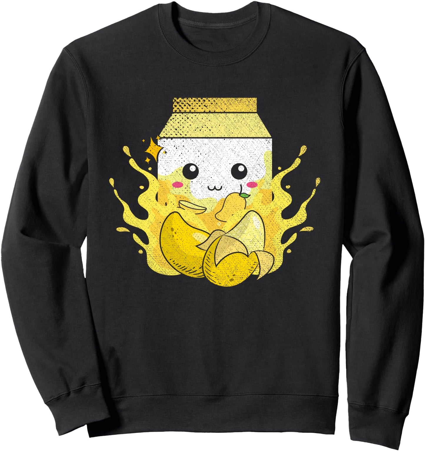 Kawaii Mango Milkshake Anime Japanese Milk Shake Carton Sweatshirt