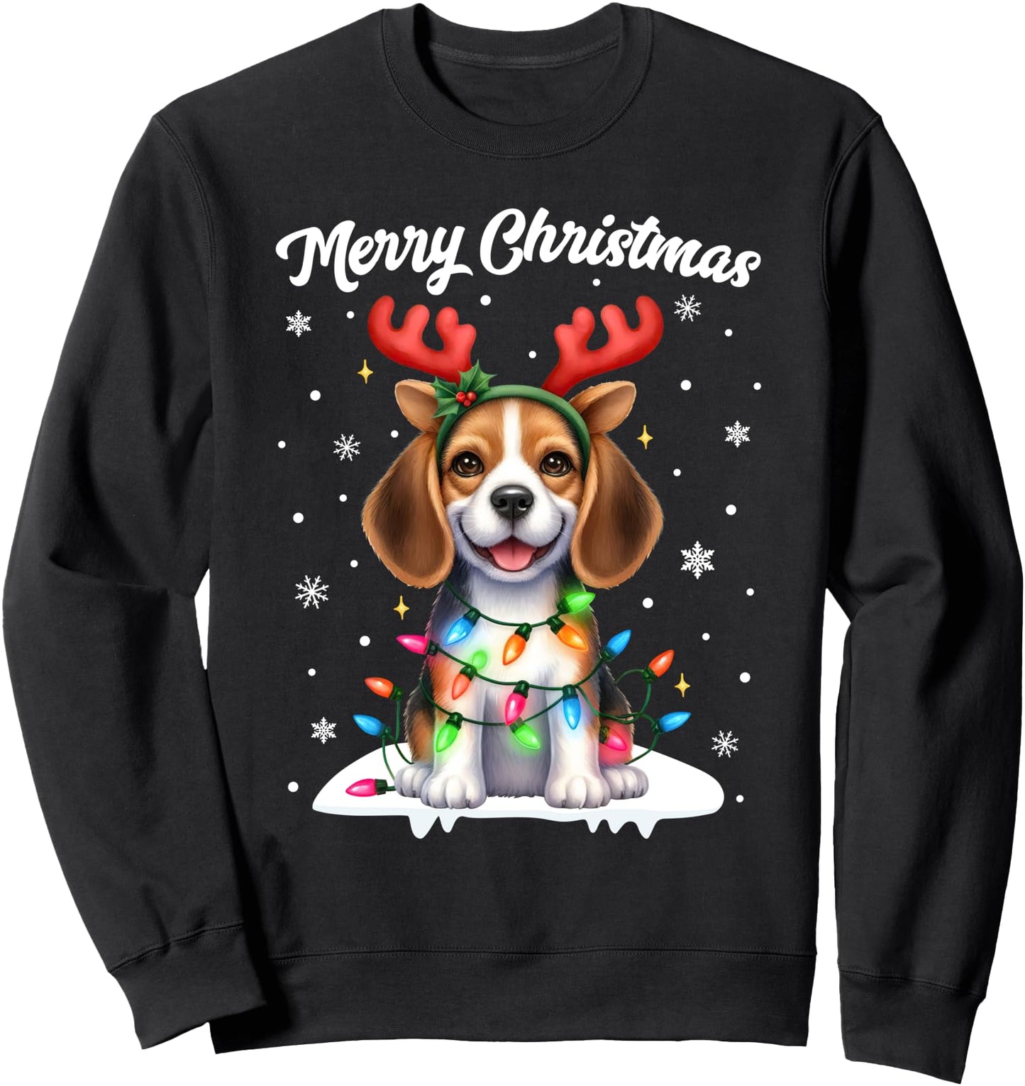 Christmas Pajamas Men Women Christmas Beagle Dog Sweatshirt