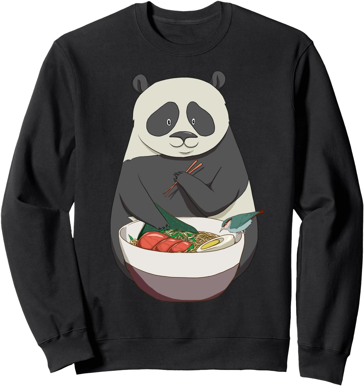 Cute Panda & Ramen Kawaii Anime Panda Lover Japanese Noodles Sweatshirt