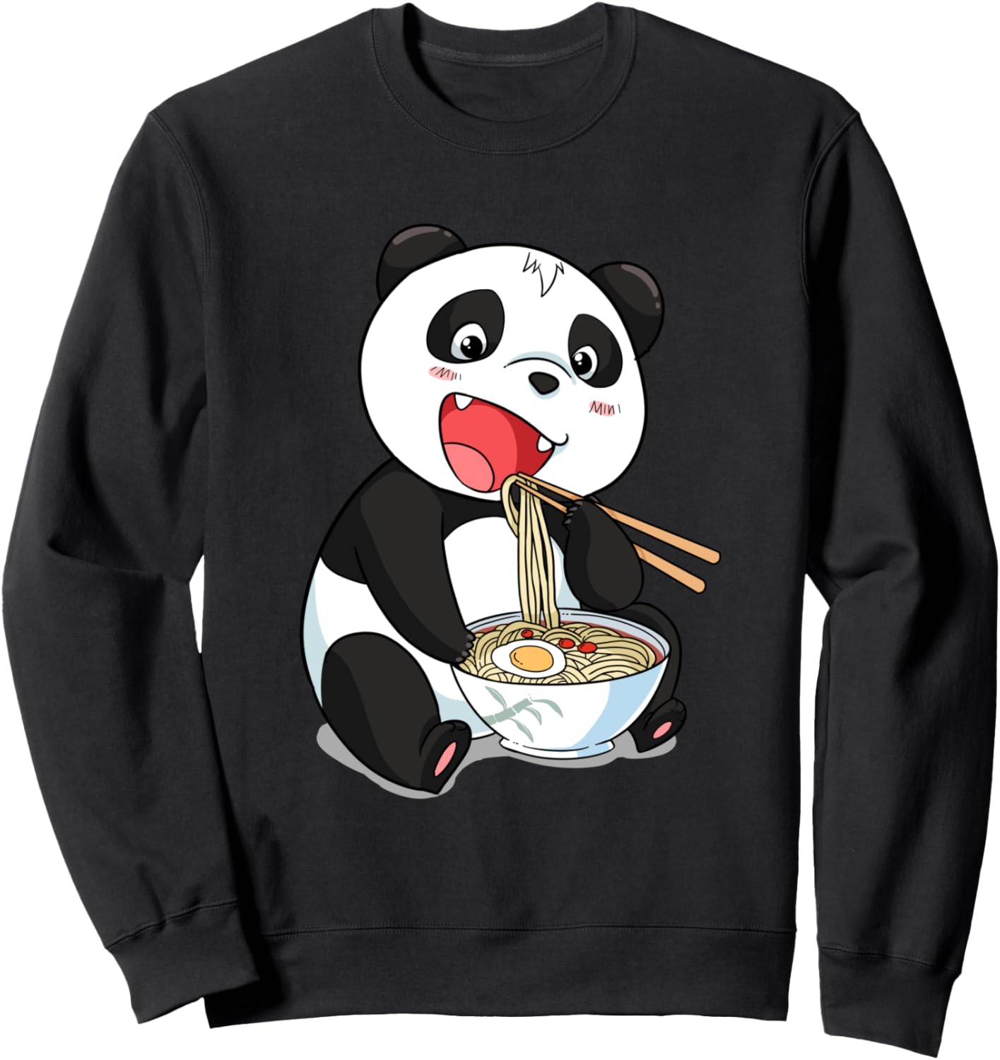Ramen Noodles Panda Anime Sweatshirt | Giant Panda T Shirt