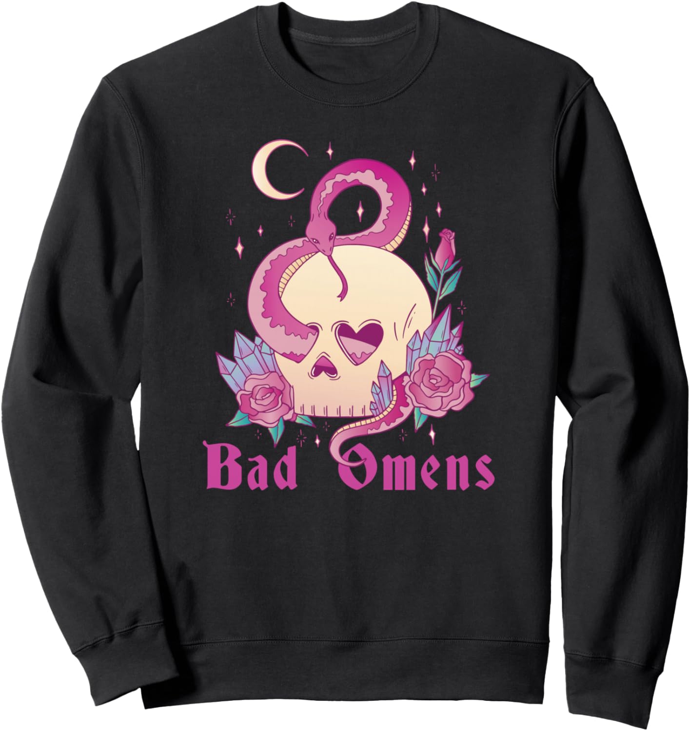 Bad Omens Snake And Skull Grunge Goth Women's Bad Omens Sweatshirt