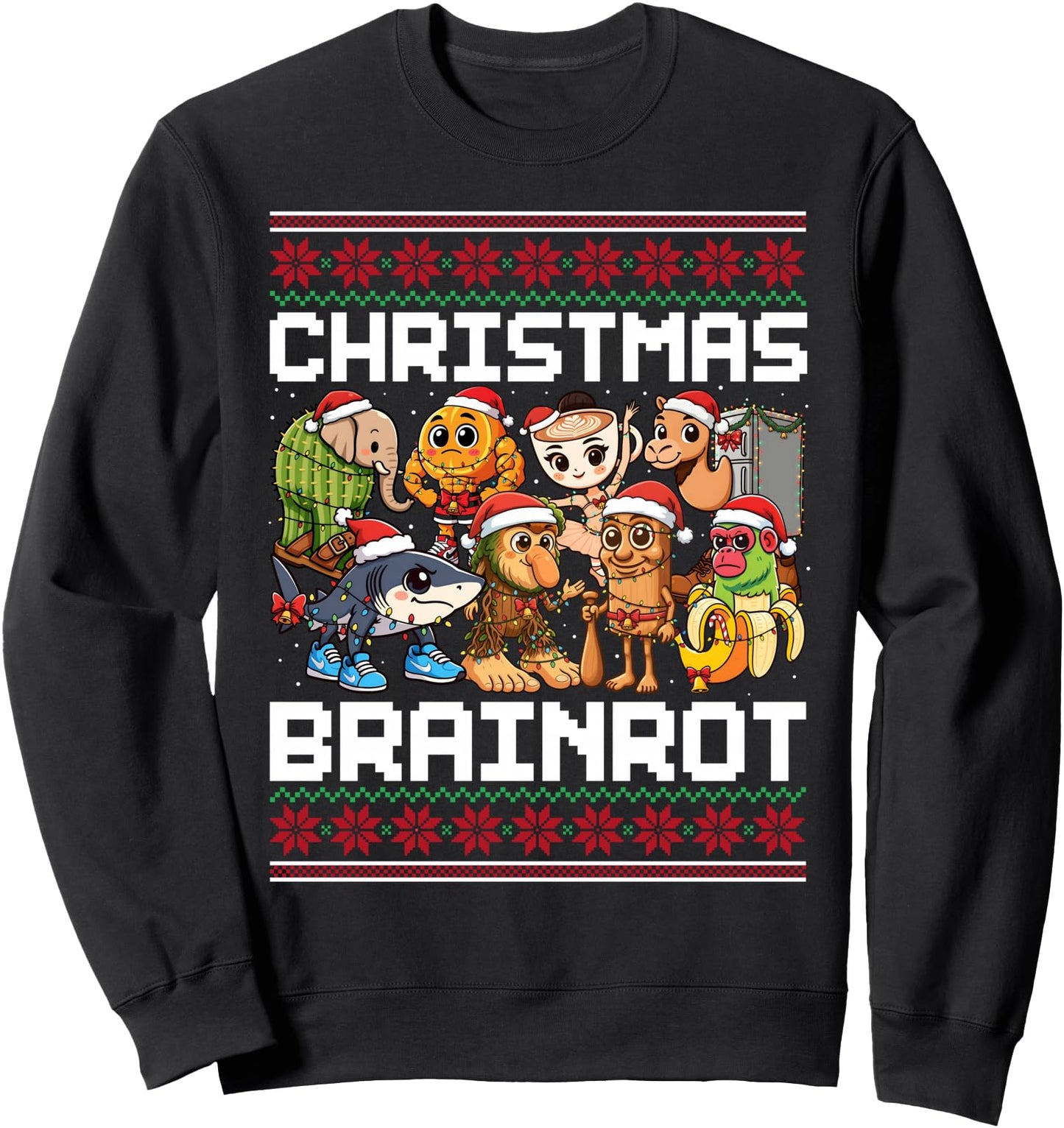 Funny Christmas Italian Brain Rot For Men Women Boy Sweatshirt