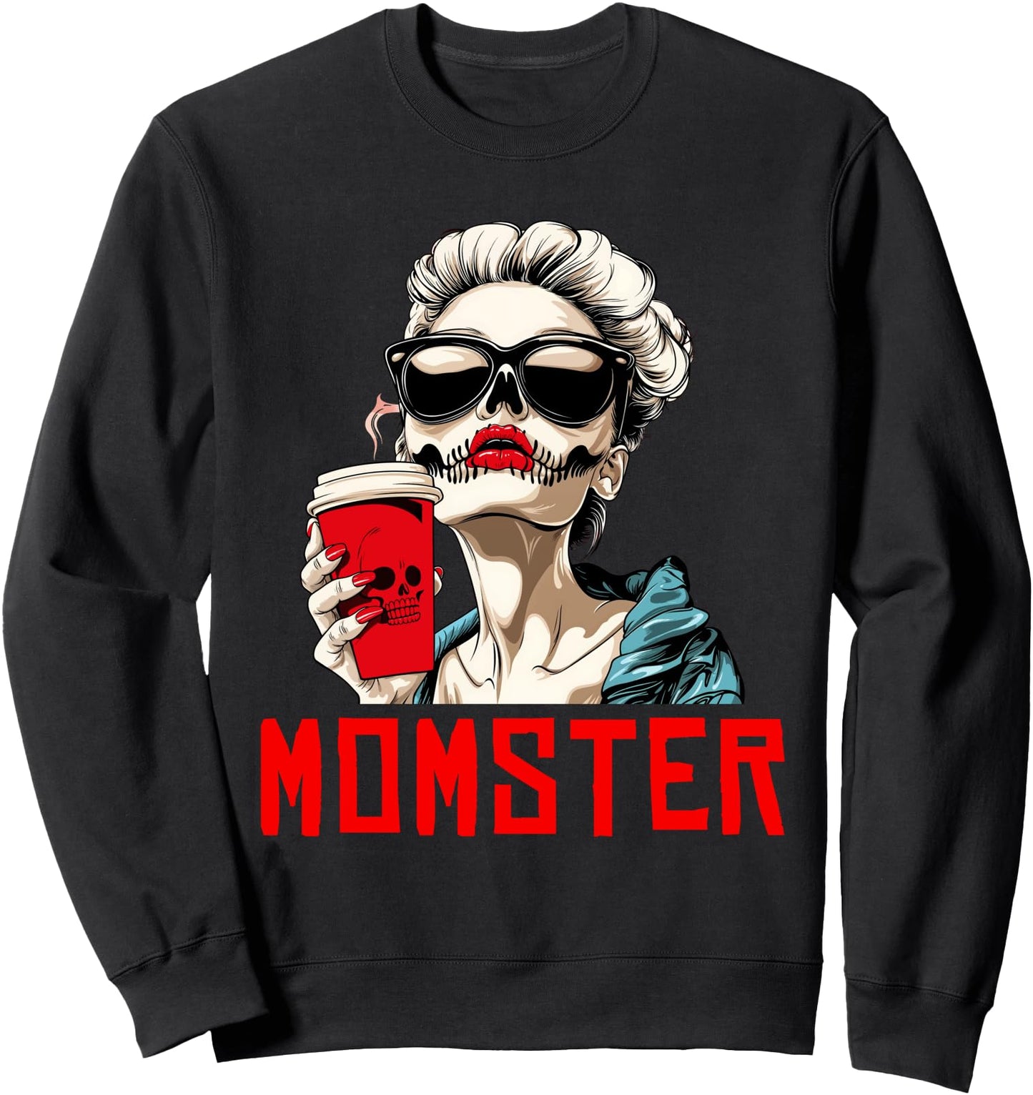 Momster Tee Zombie Halloween Costume for Mothers Mama Mom Sweatshirt