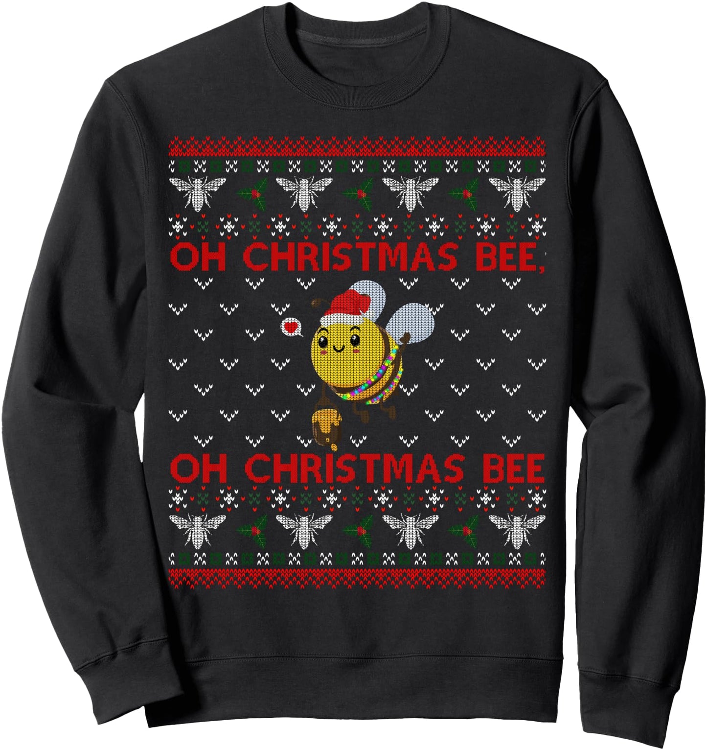 Bumble Bee Lover Funny Christmas Gifts Ugly Sweater Sweatshirt