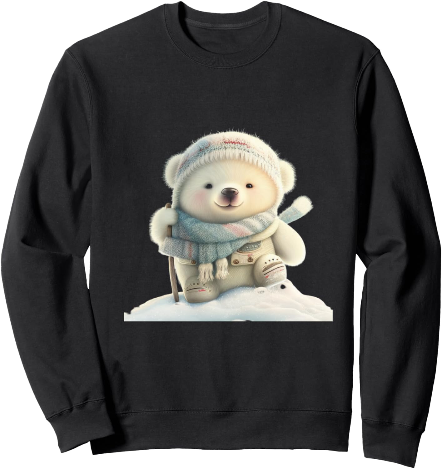 Cute Polar Bear Wildlife Zoo Animal Lover Nature Sweatshirt