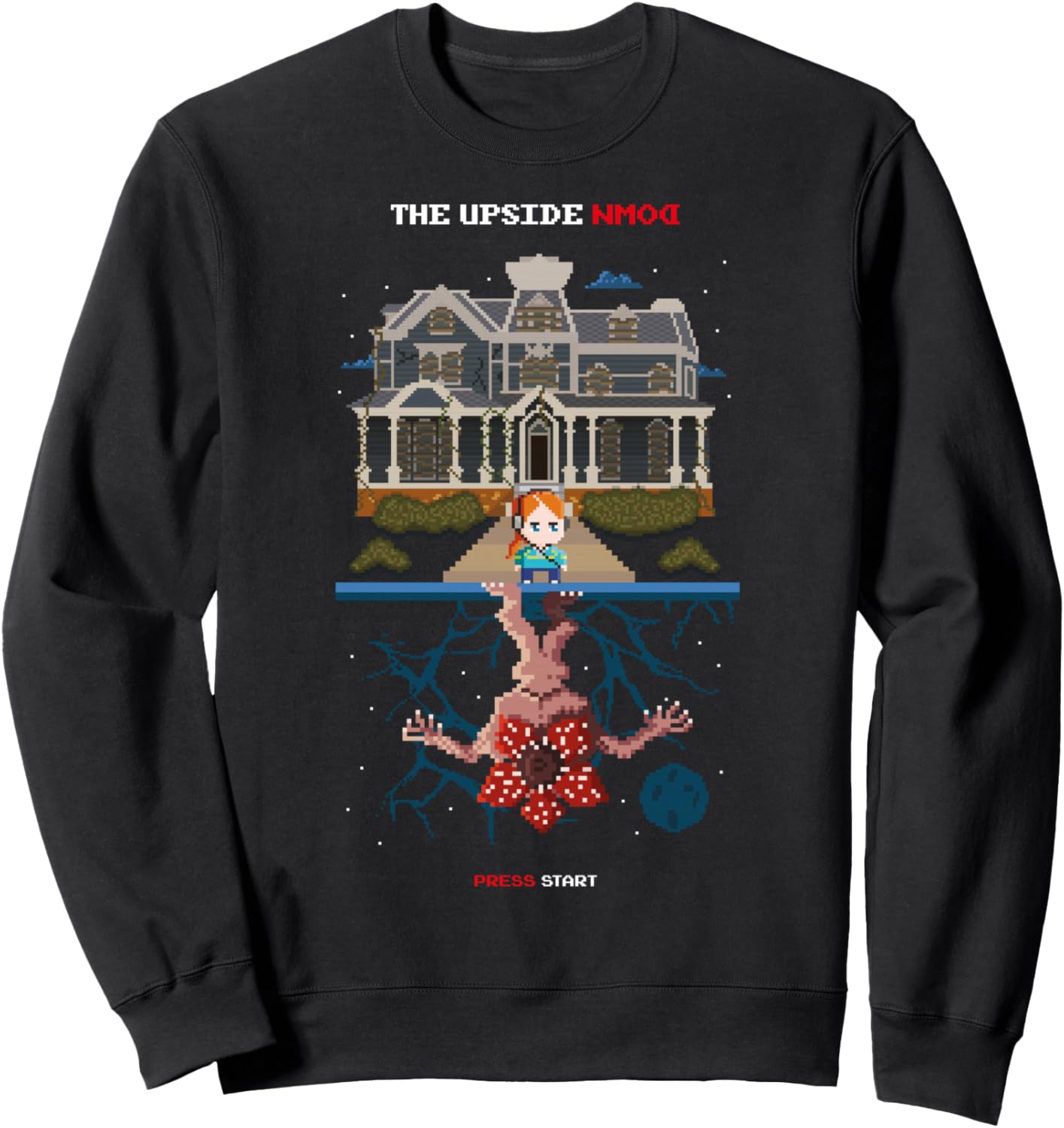 Stranger Things Season 5 Max In The Upside Down Pixel Art Sweatshirt