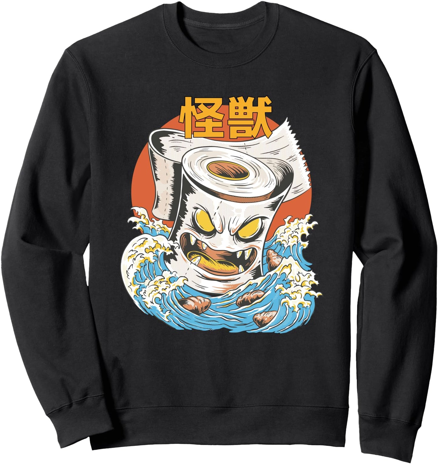 Giant Toilet Paper Sunset Japanese Sweatshirt