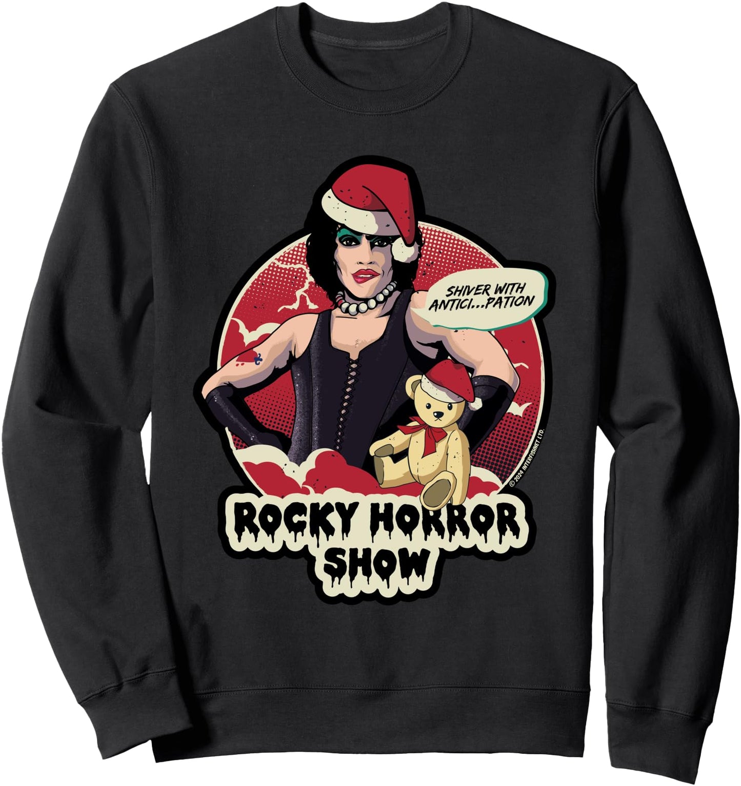 Rocky Horror Show Christmas Dr Frank N Furter Shiver Sweatshirt