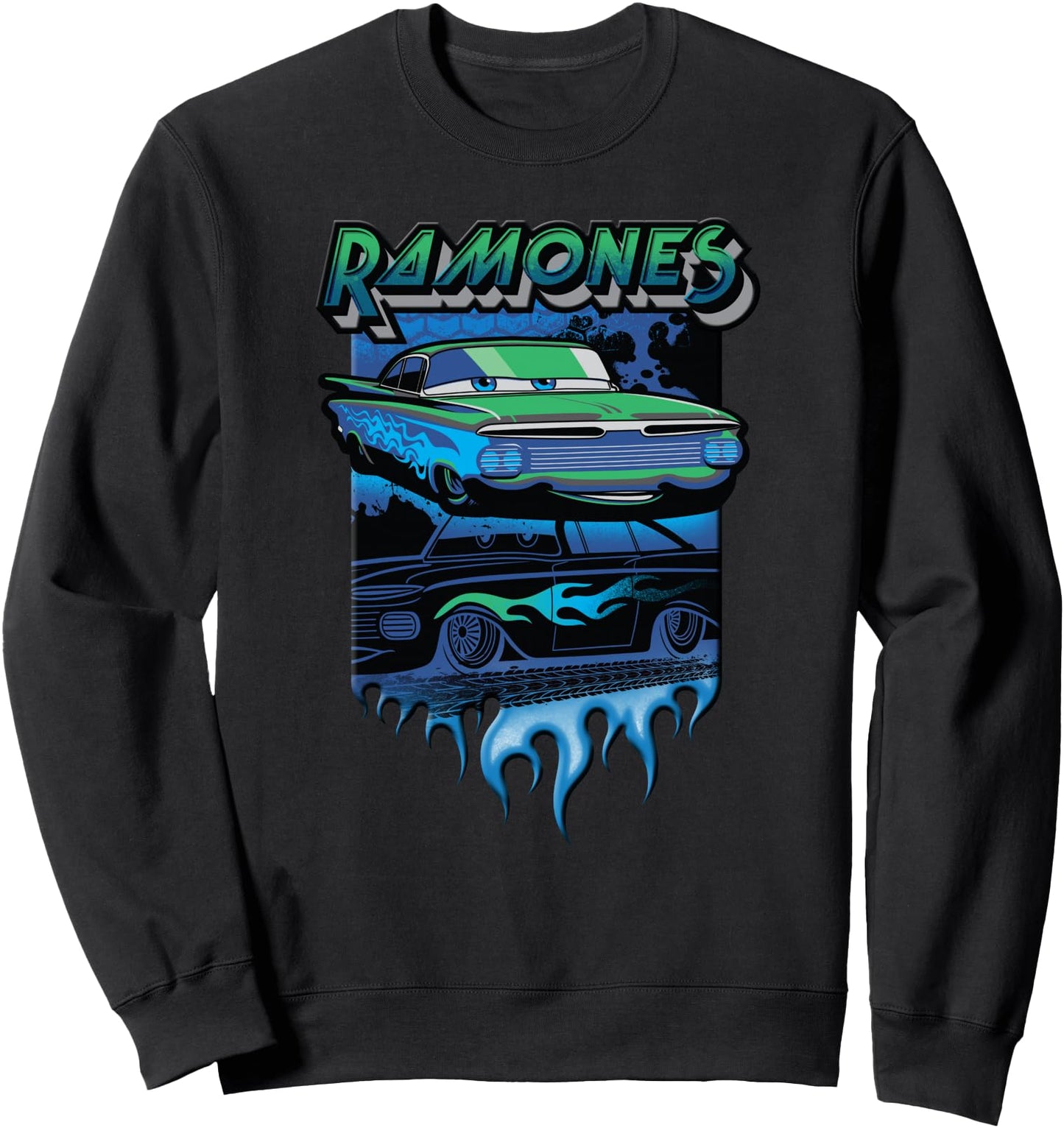 Disney Pixar Cars Ramones Big Flames Sweatshirt