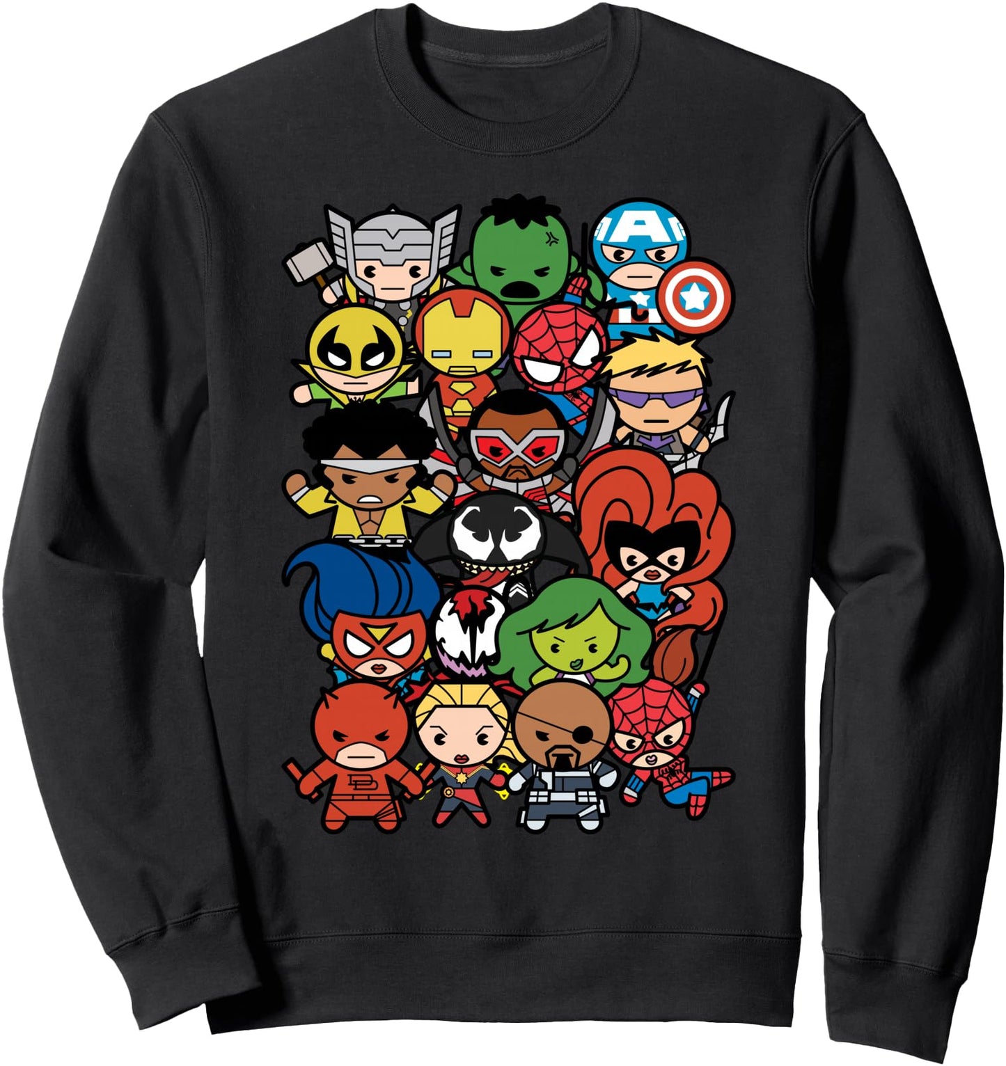 Marvel Heroes and Villains Team Kawaii Sweatshirt