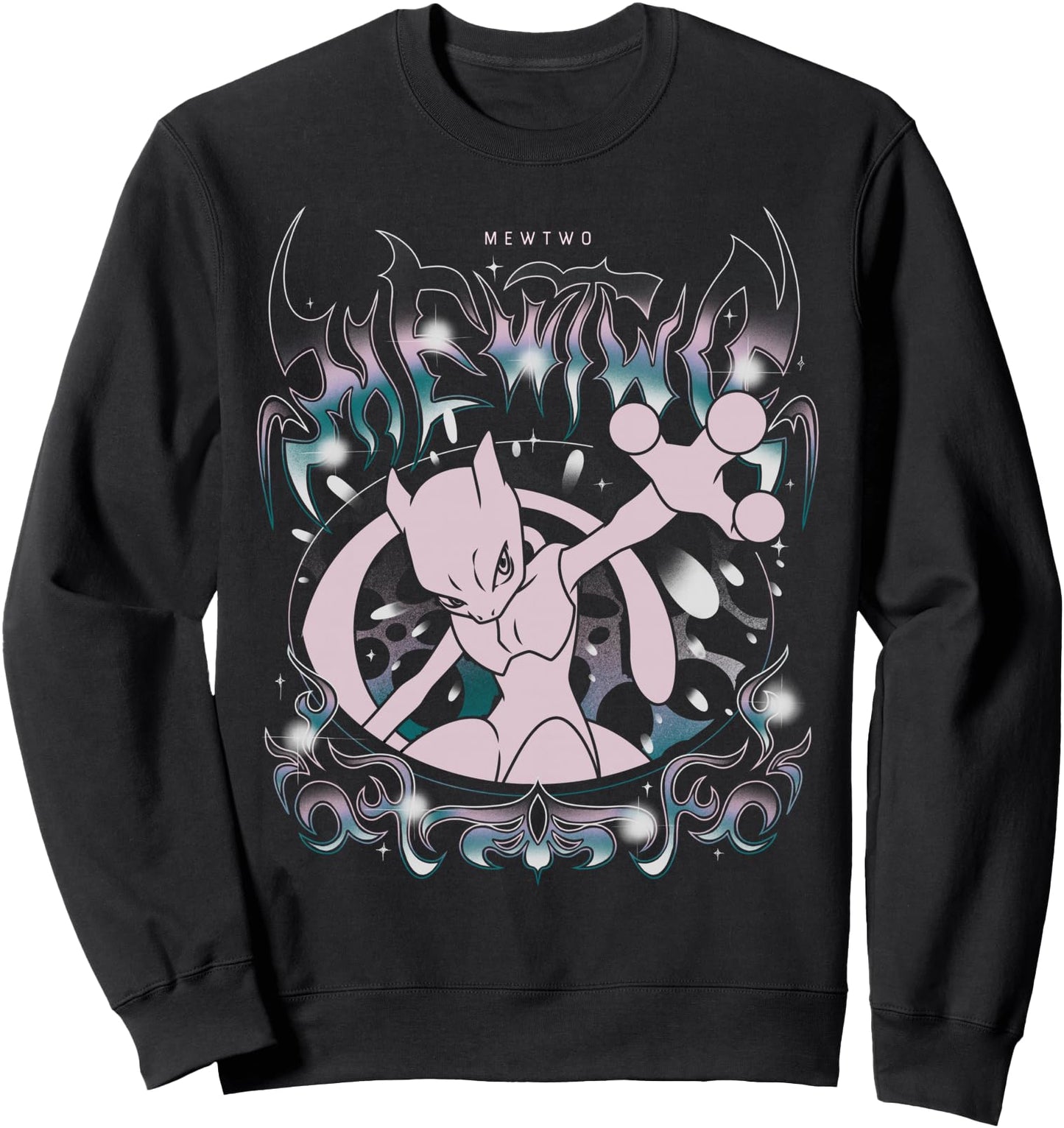 Pokmon - Mewtwo Grunge Oversized Sweatshirt
