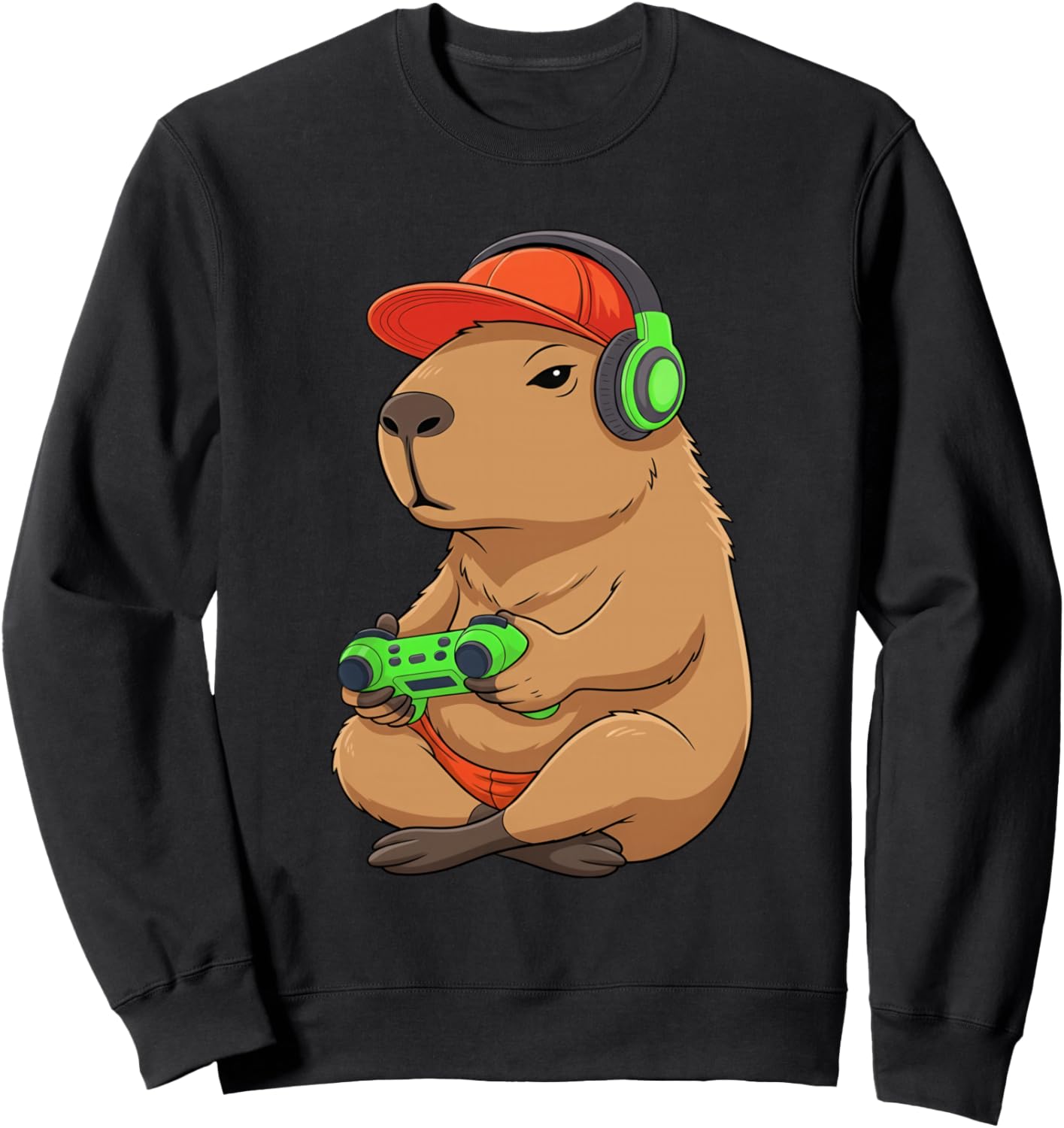 Capybara Funny Video Games Gamer Capybara Sweatshirt