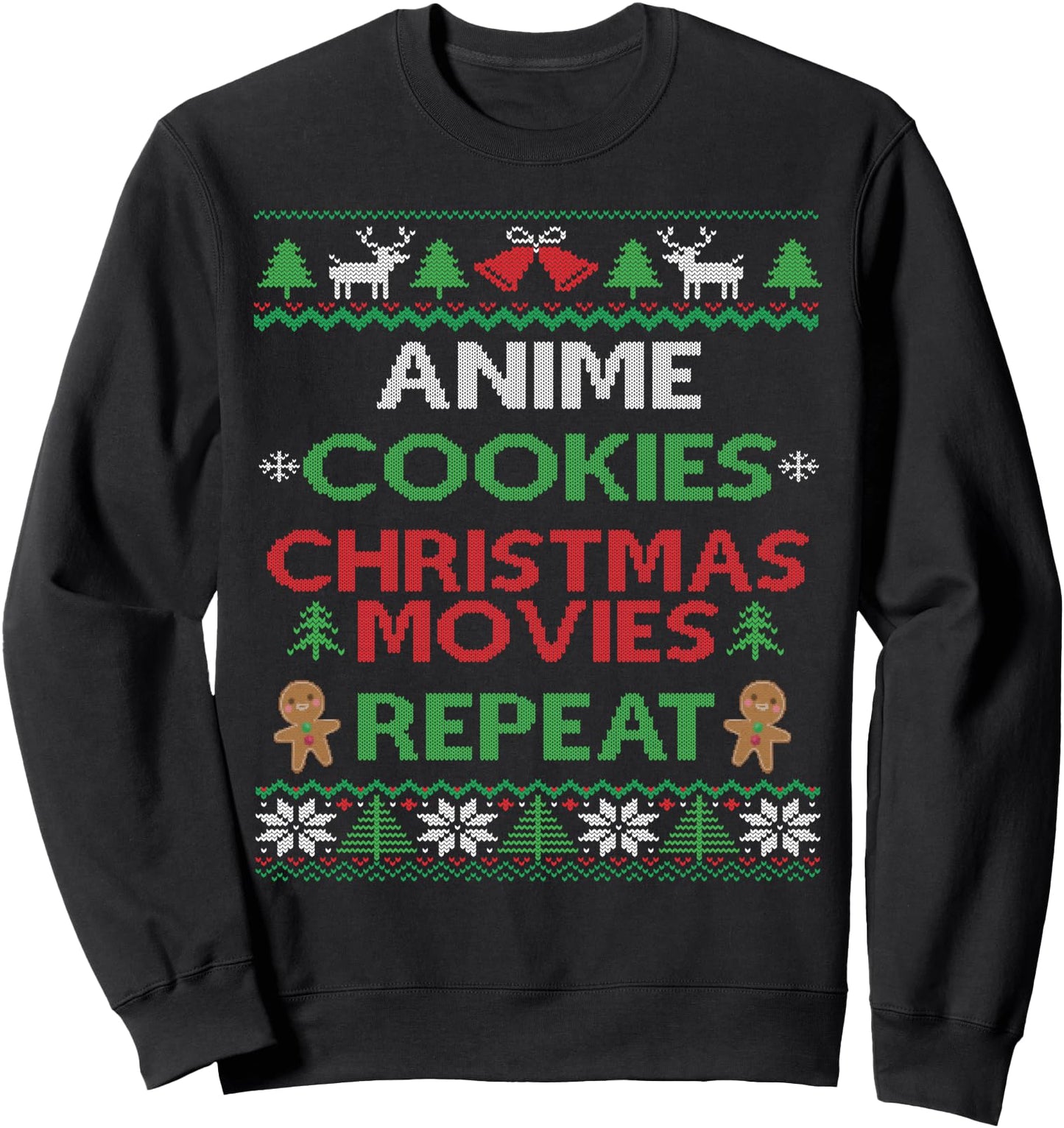 Ugly Christmas Anime Fan Sweatshirt Japanese Animation Gift