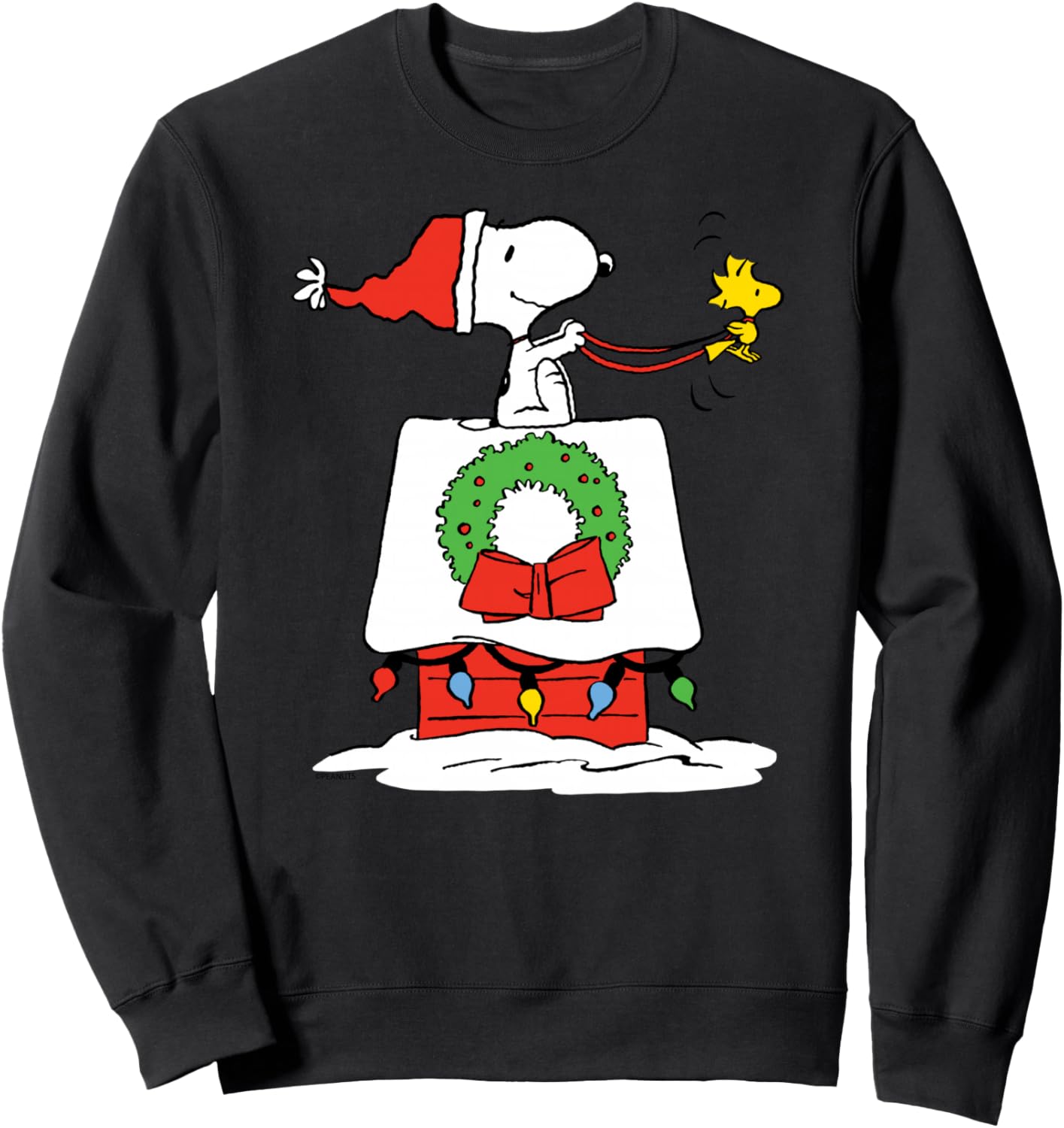Peanuts Holiday Snoopy's Doghouse Sleigh Sweatshirt