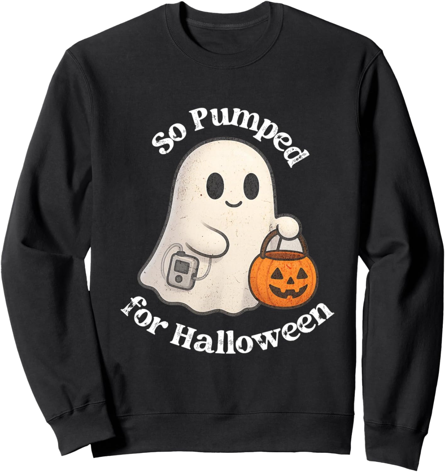 So Pumped for Halloween Type 1 Diabetes Kids Insulin Pump Sweatshirt