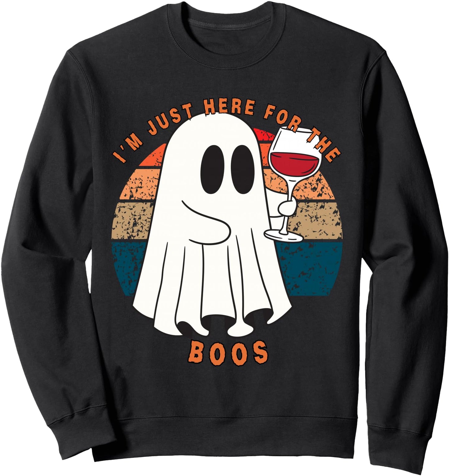 I'm Just Here For The Boos Halloween Cute Ghost Sweatshirt