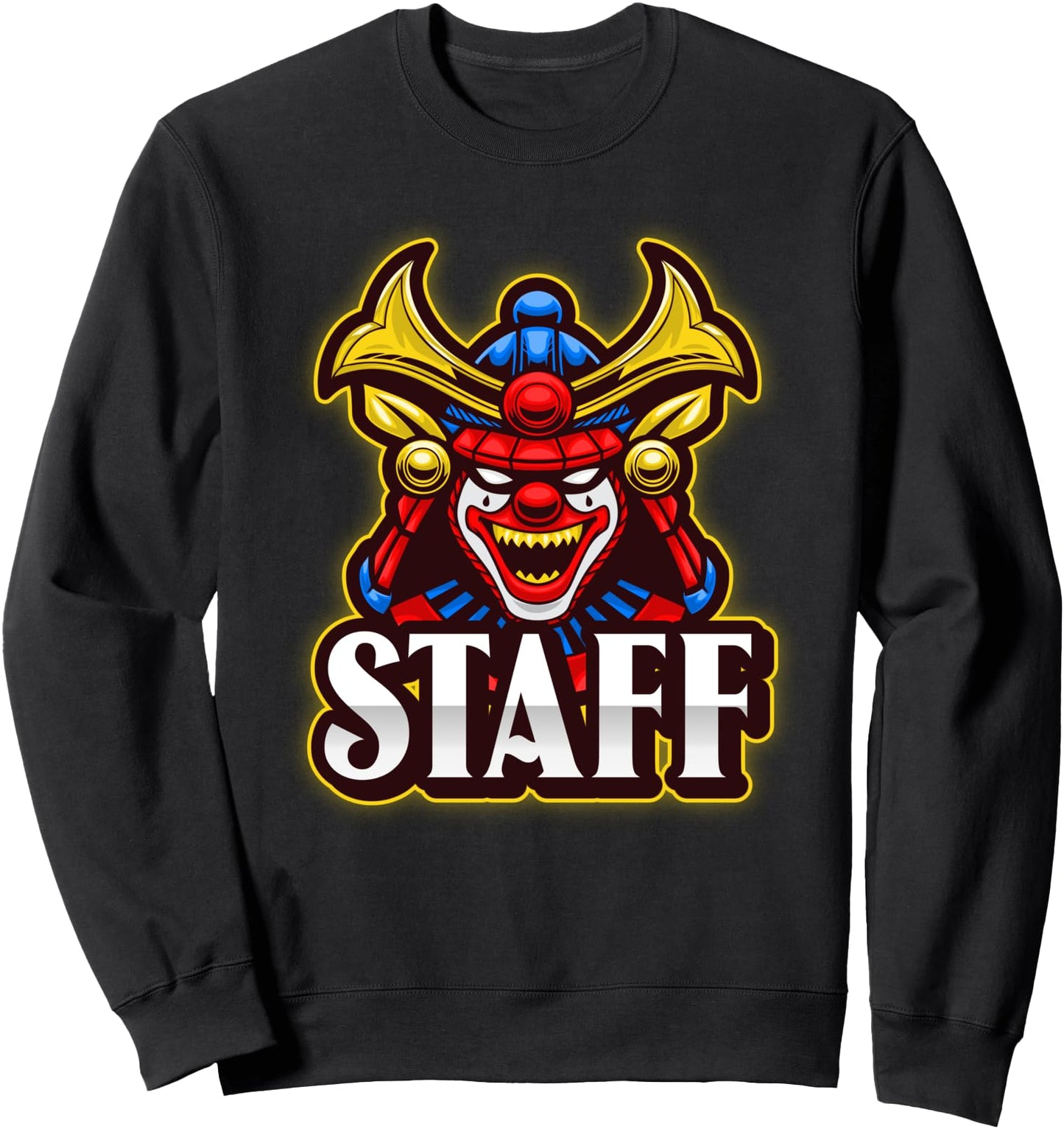 Circus Clown Staff Funny Japanese Carnival Jester Warrior Sweatshirt