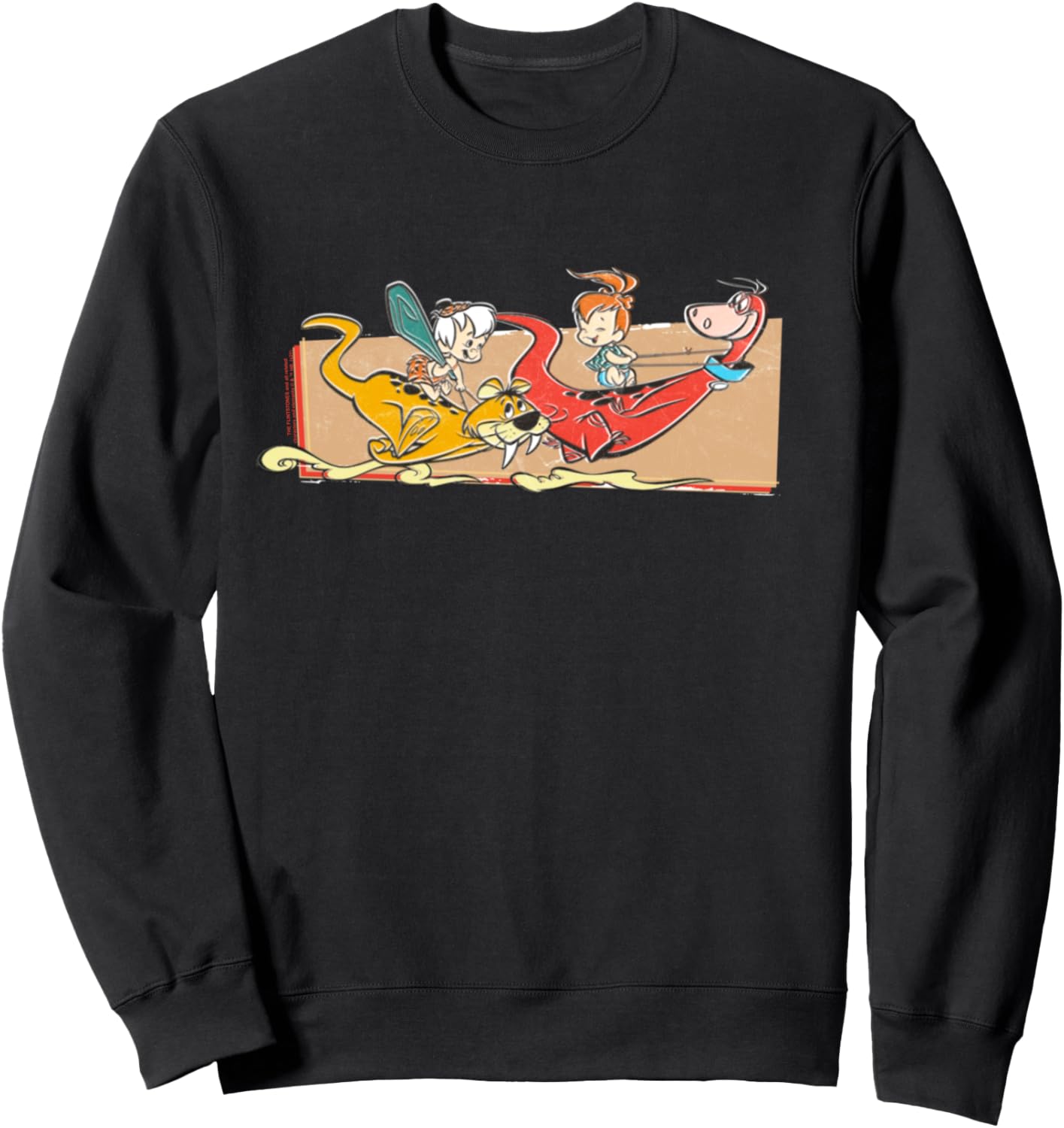 The Flintstones Pebbles and Bam Bam Race Sweatshirt