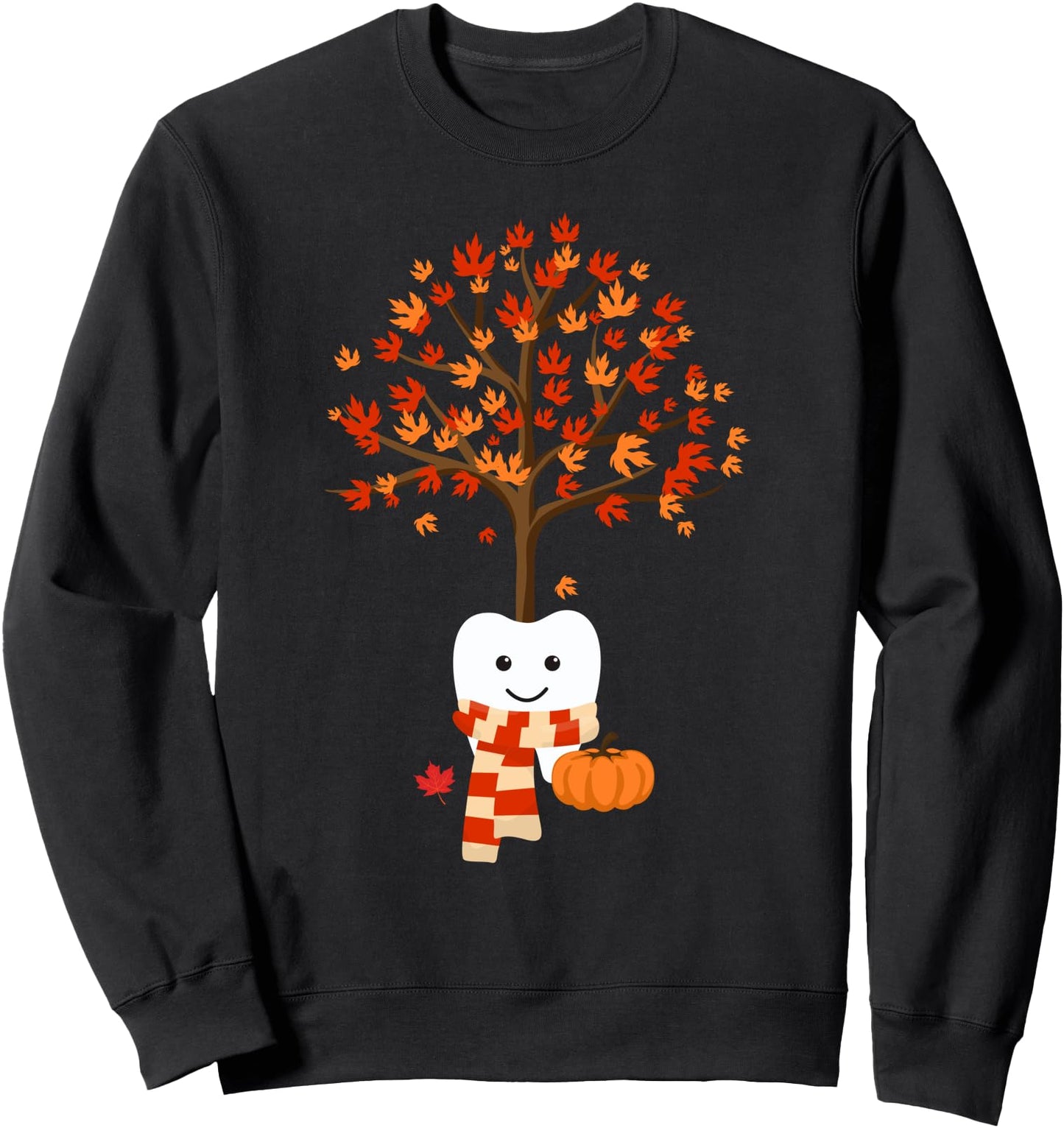 Cute Fall Tooth Dentist Dental Assistant Autumn Thanksgiving Sweatshirt