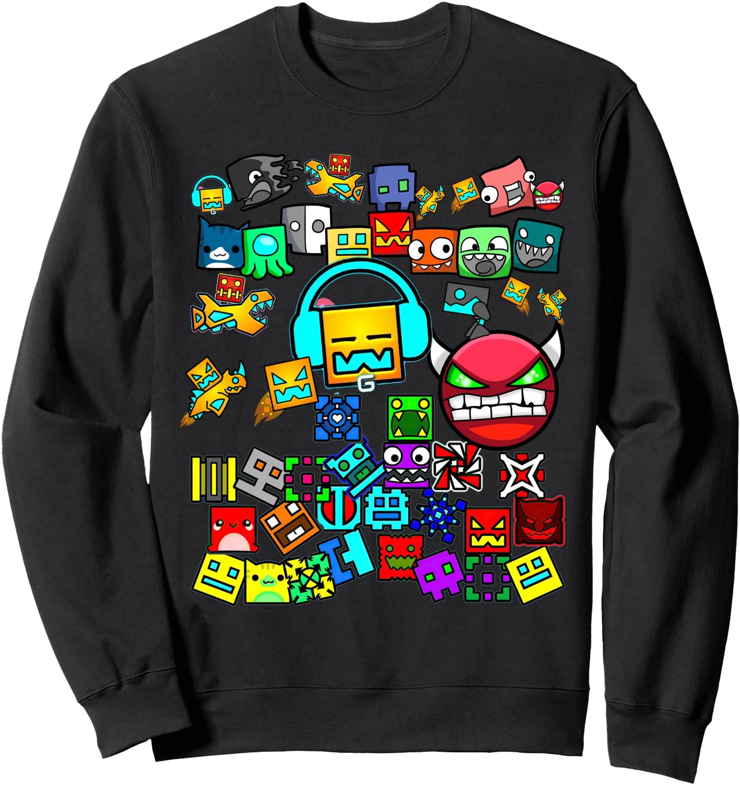 Video Gamer Lover Dash Video Game Geometry Sweatshirt