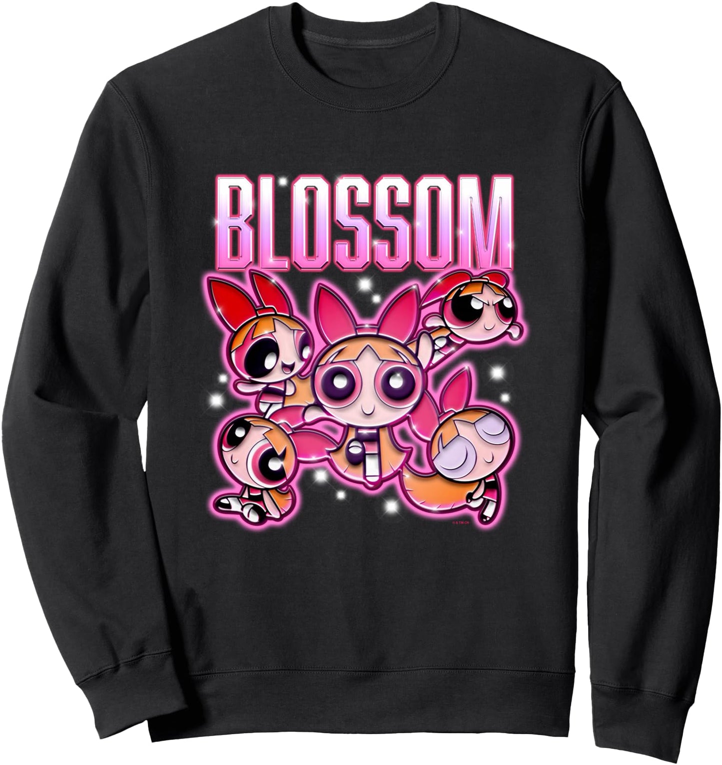 The Powerpuff Girls Blossom Chrome Multi Pose Sweatshirt