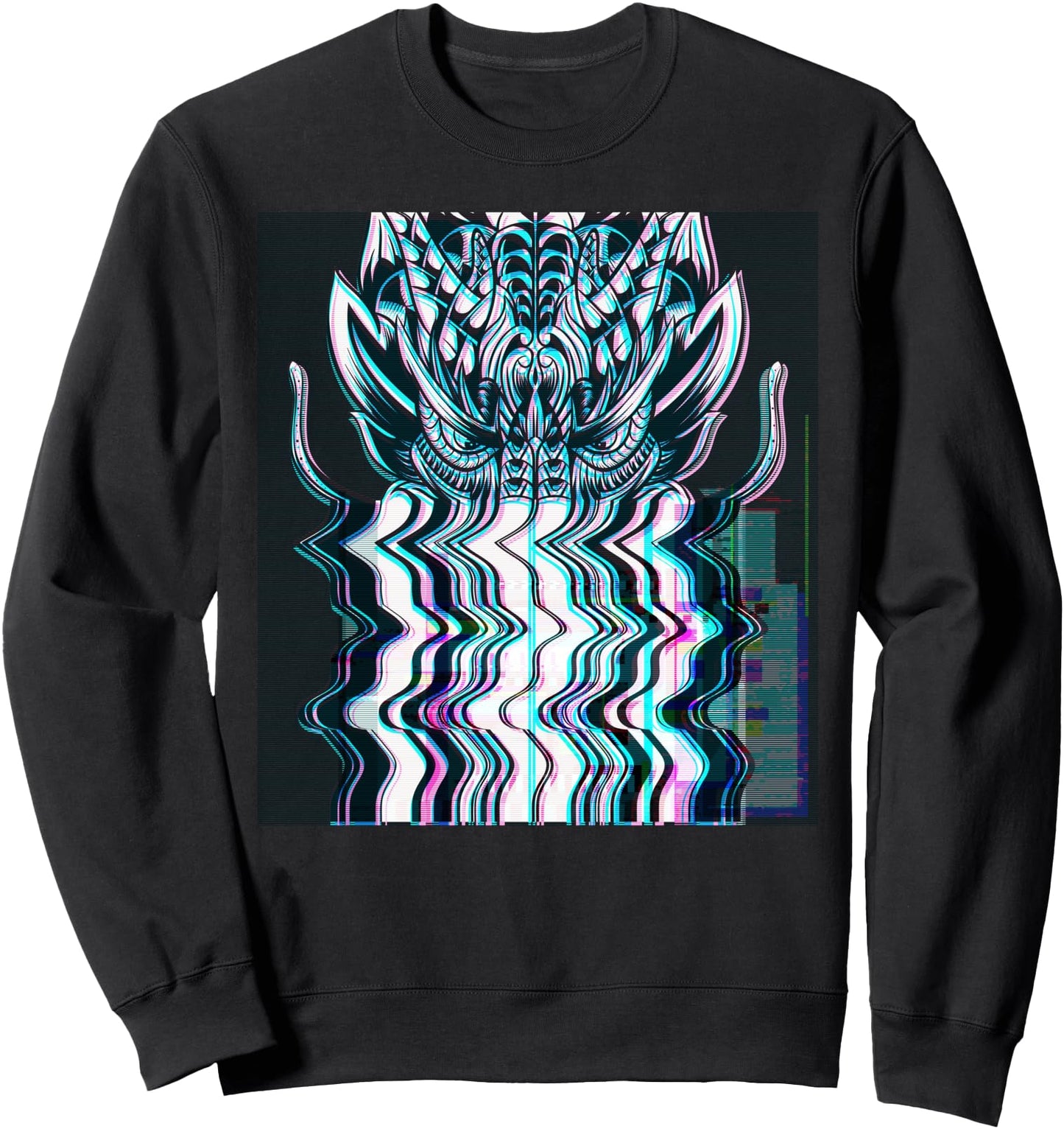 Vaporwave Japanese Dragon Aesthetic Chinese Zodiac Sweatshirt