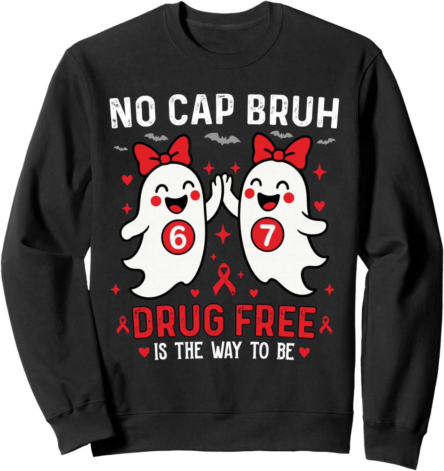 Cute Red Ribbon Week Sweatshirt