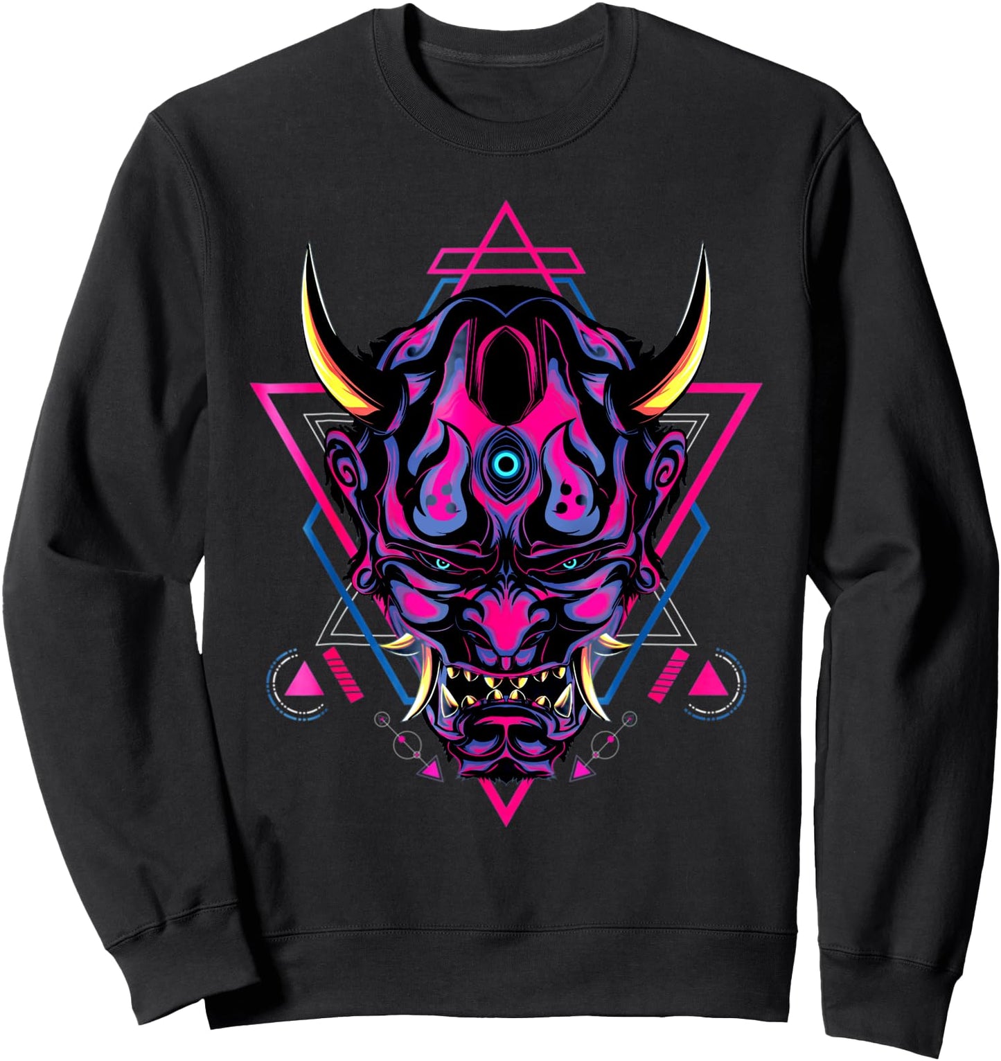 Samurai Demon Oni Akuma Mask Bushido Spirit Japanese Sweatshirt