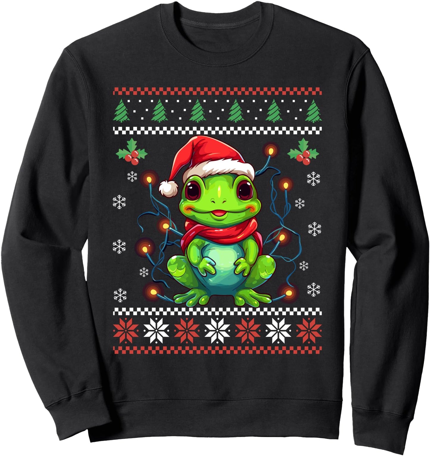 Frog Ugly Christmas Sweater Xmas for Adults Sweatshirt