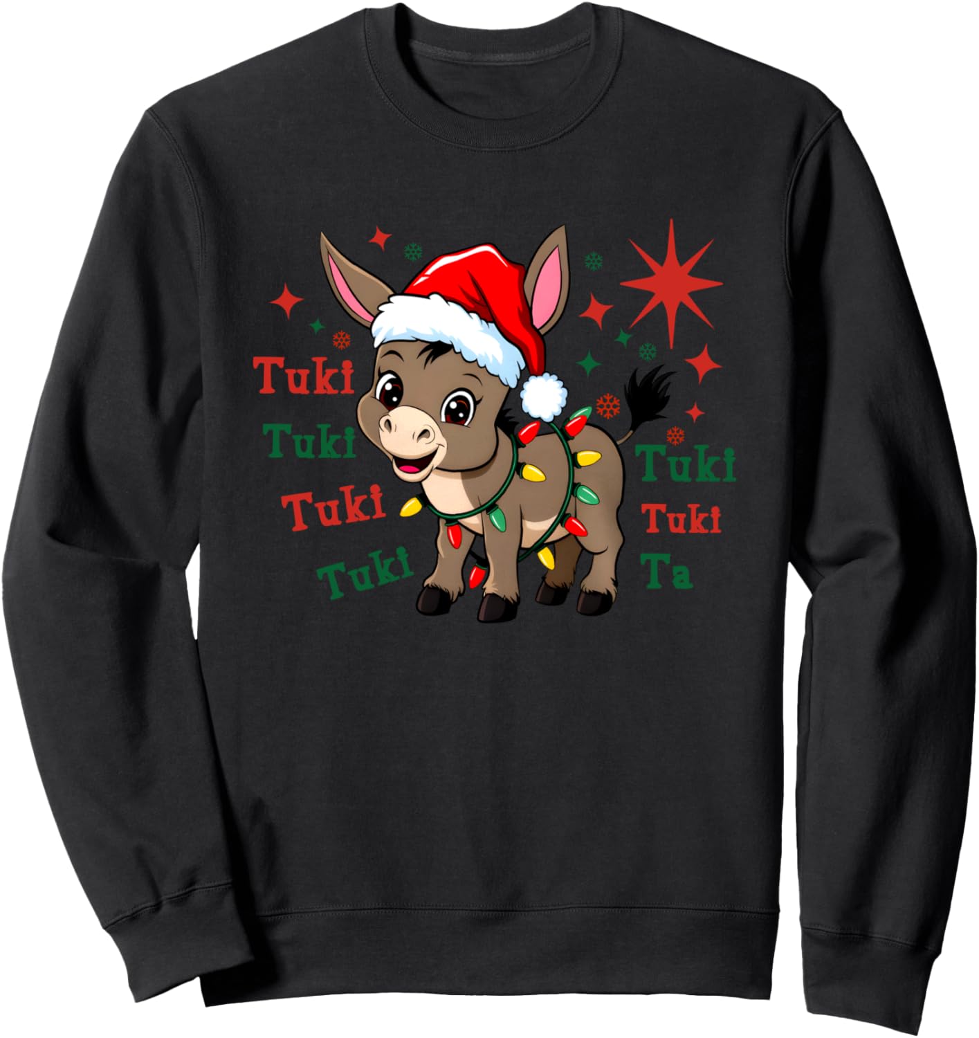 Tuki Tuki Donkey, Feliz Navidad Mexican, Mexican Christmas Sweatshirt