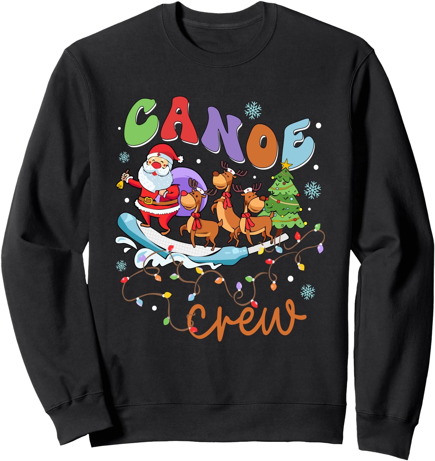 Christmas ICU Nurse Cooter Canoe Crew Er Ed Rn Micu Cvicu Sweatshirt