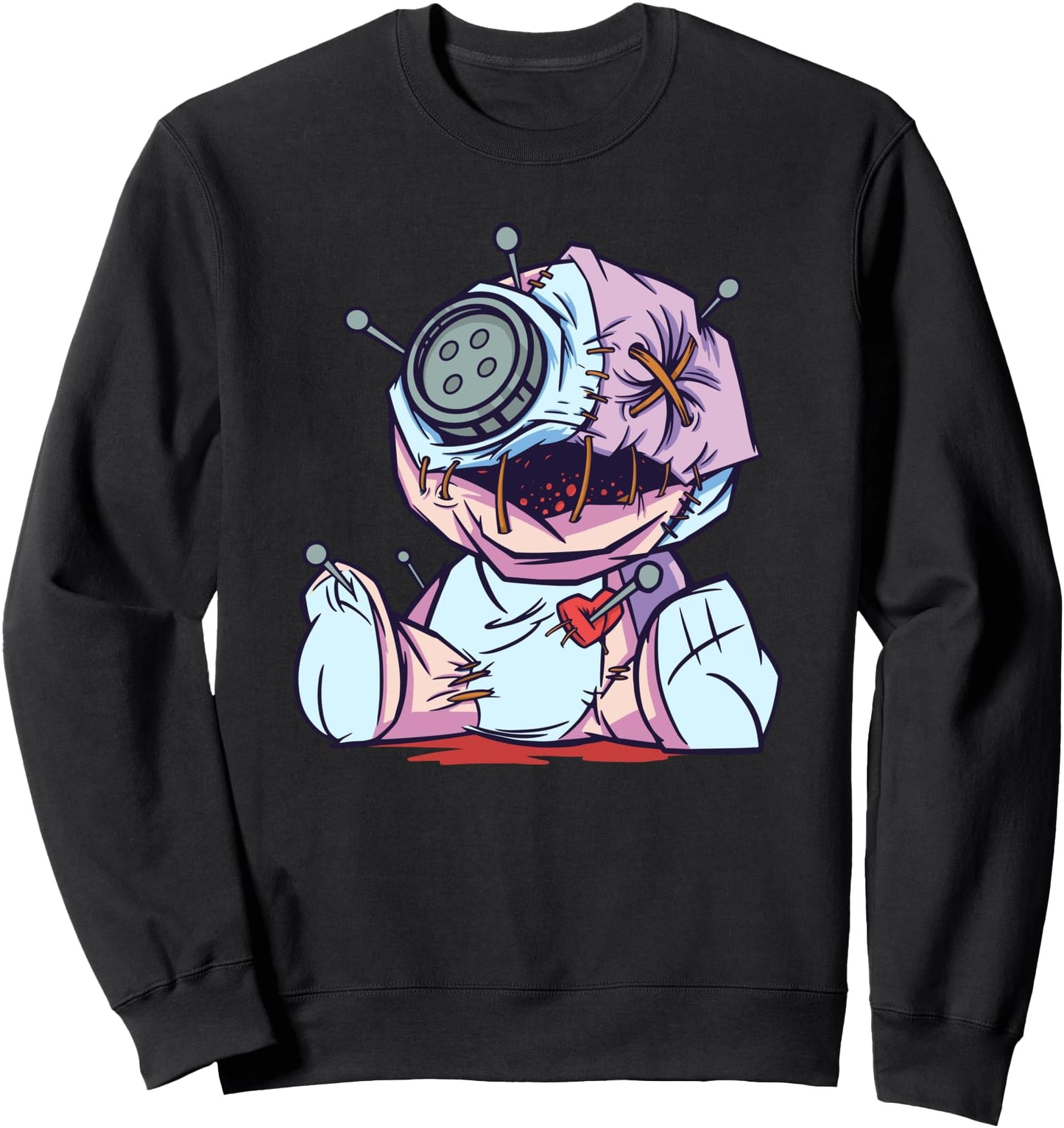Scary Cute Voodoo Doll Kawaii Menhera Japanese Sweatshirt