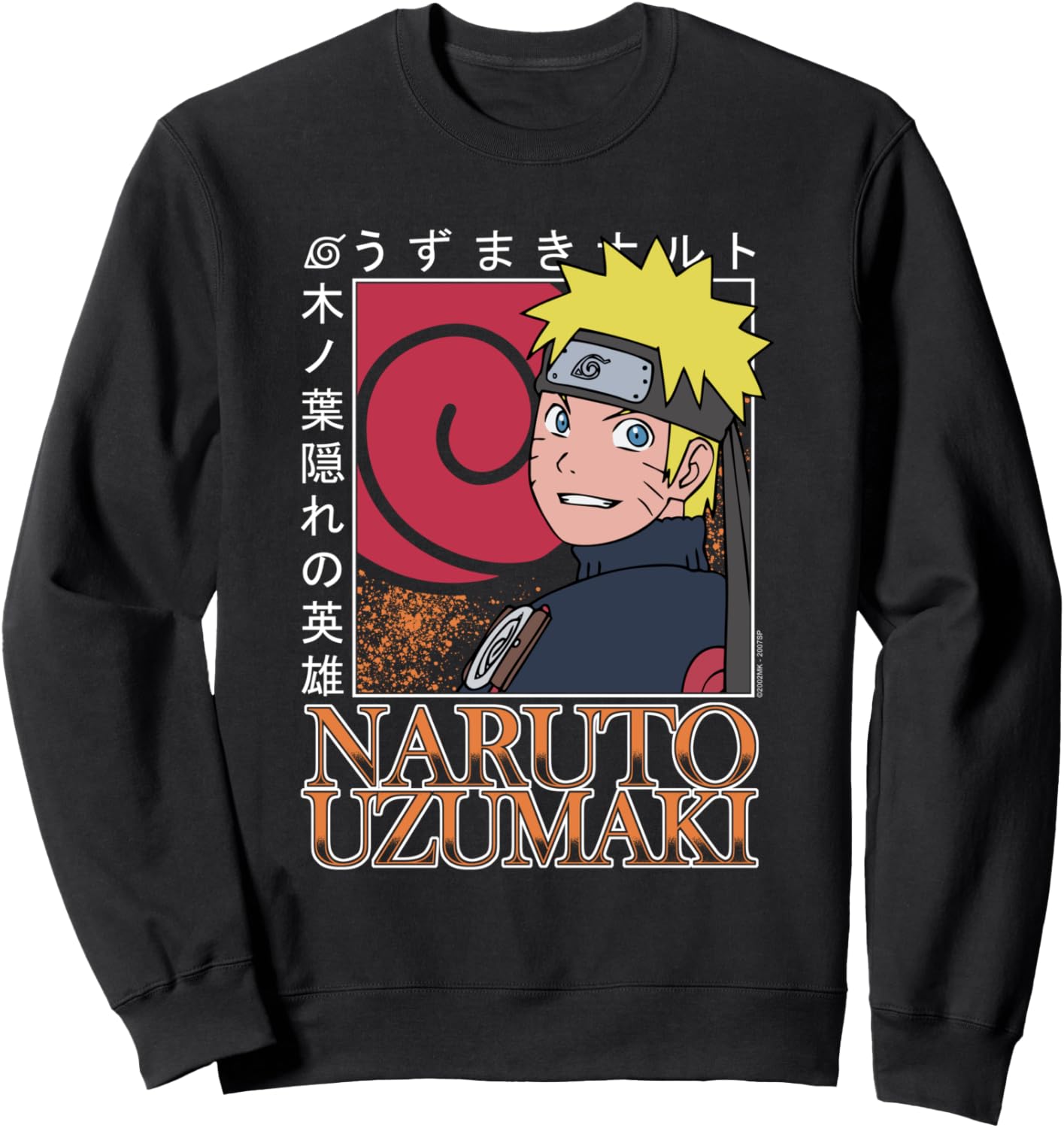 Naruto Shippuden Uzumaki Clan Symbol & Naruto Anime Sweatshirt