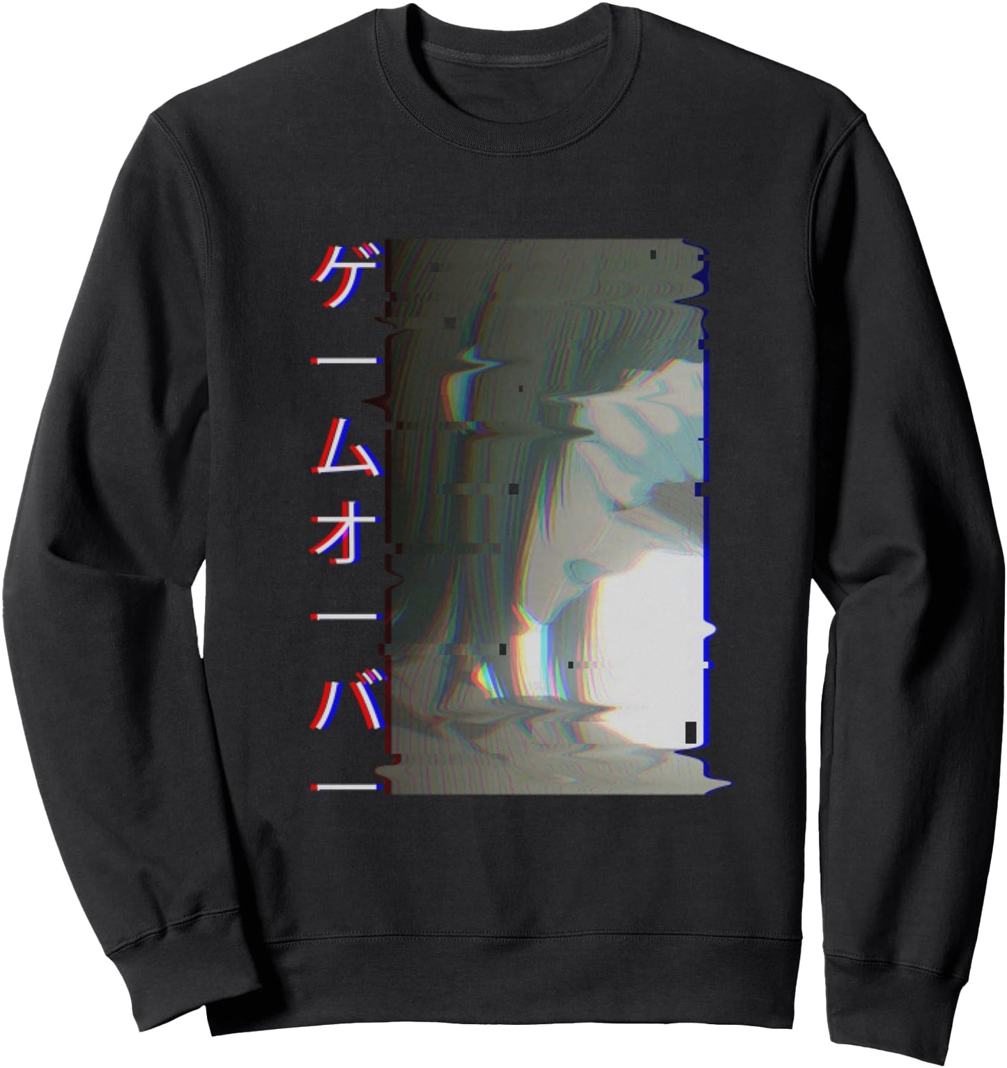 Sad Anime Girl Game Over Aesthetic Japanese Vaporwave Sweatshirt