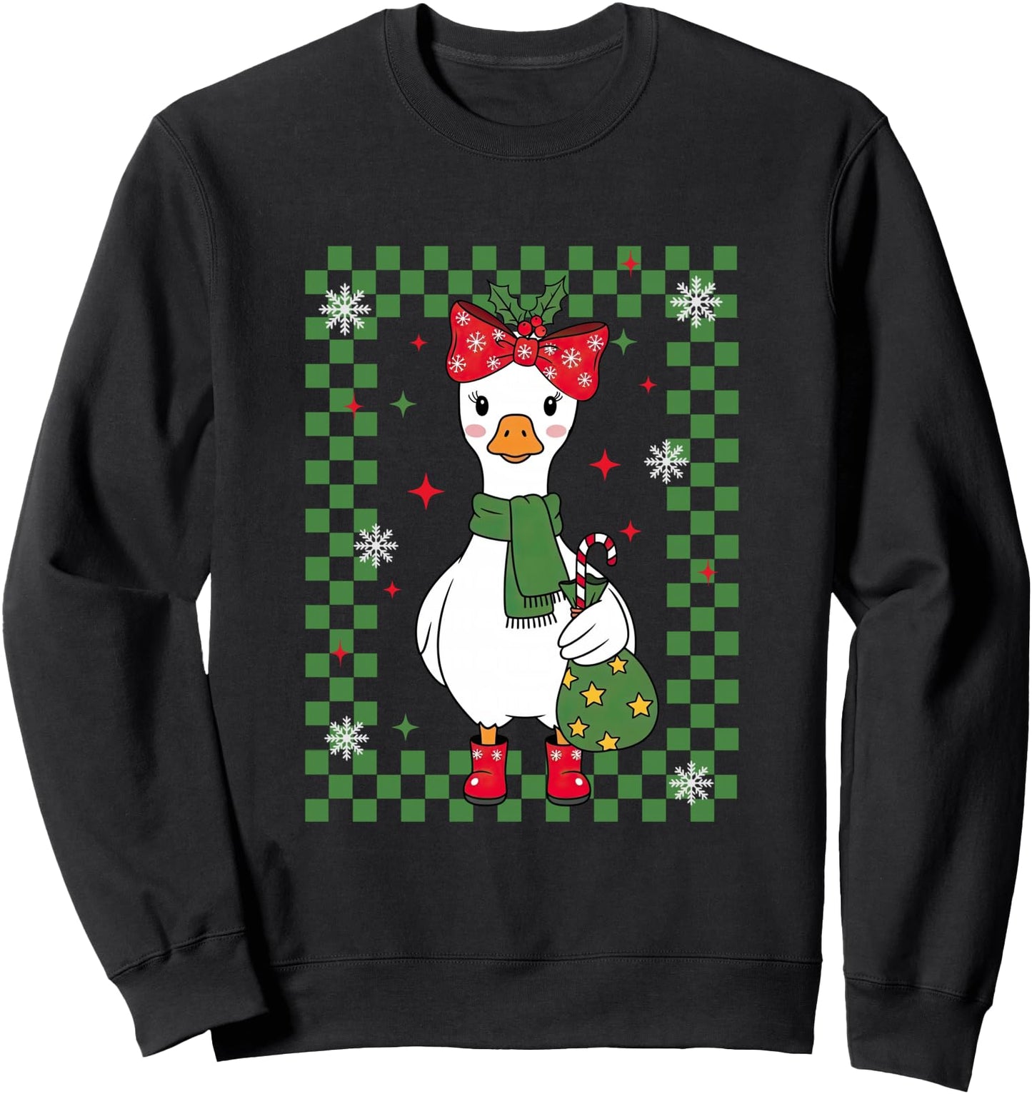 Silly-Goose Christmas Girls Xmas Brother Sister Matching Sweatshirt