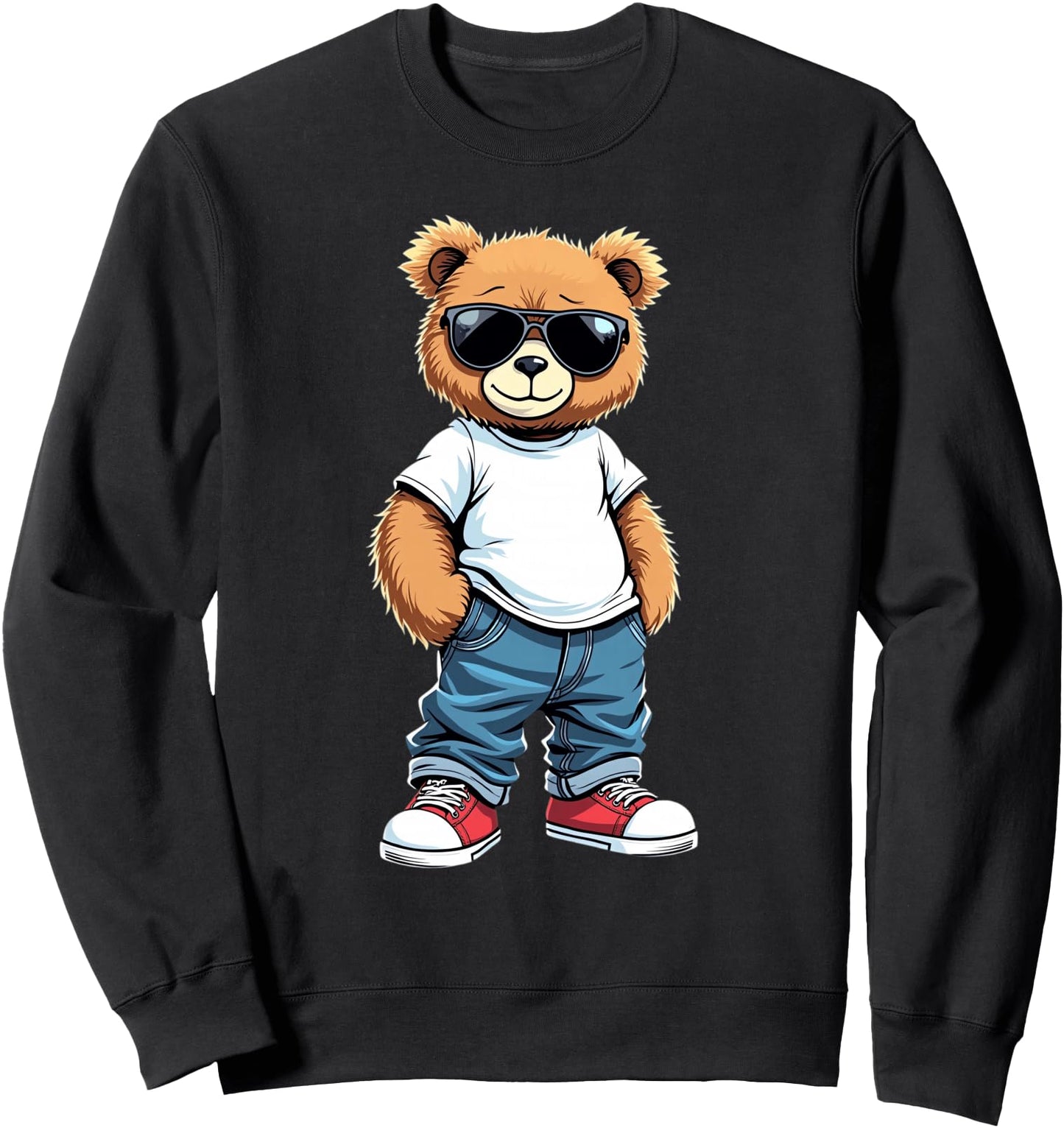 Cool Teddy Bear Graphic Men Women Boy Girl Teddy Sweatshirt
