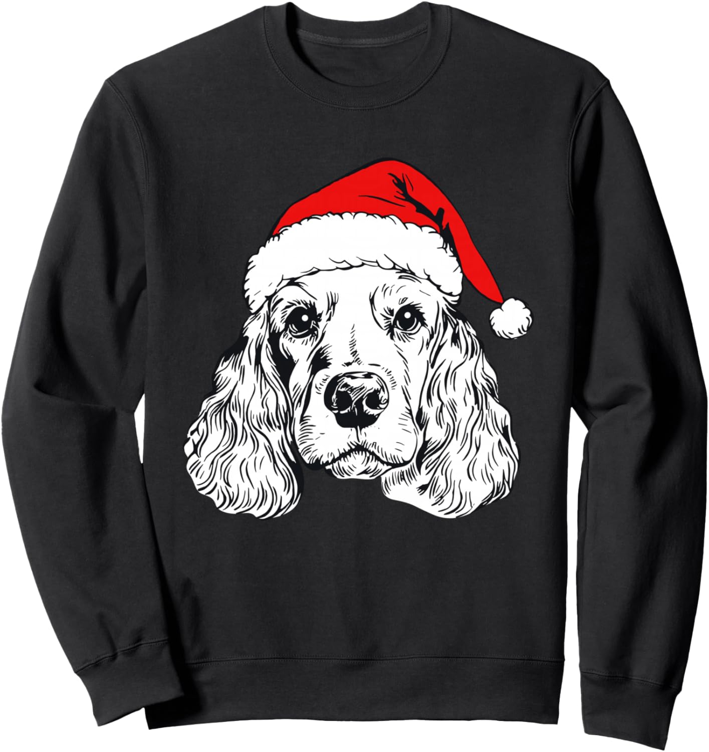 Santa American Cocker Spaniel Christmas Cocker Spaniel Lover Sweatshirt
