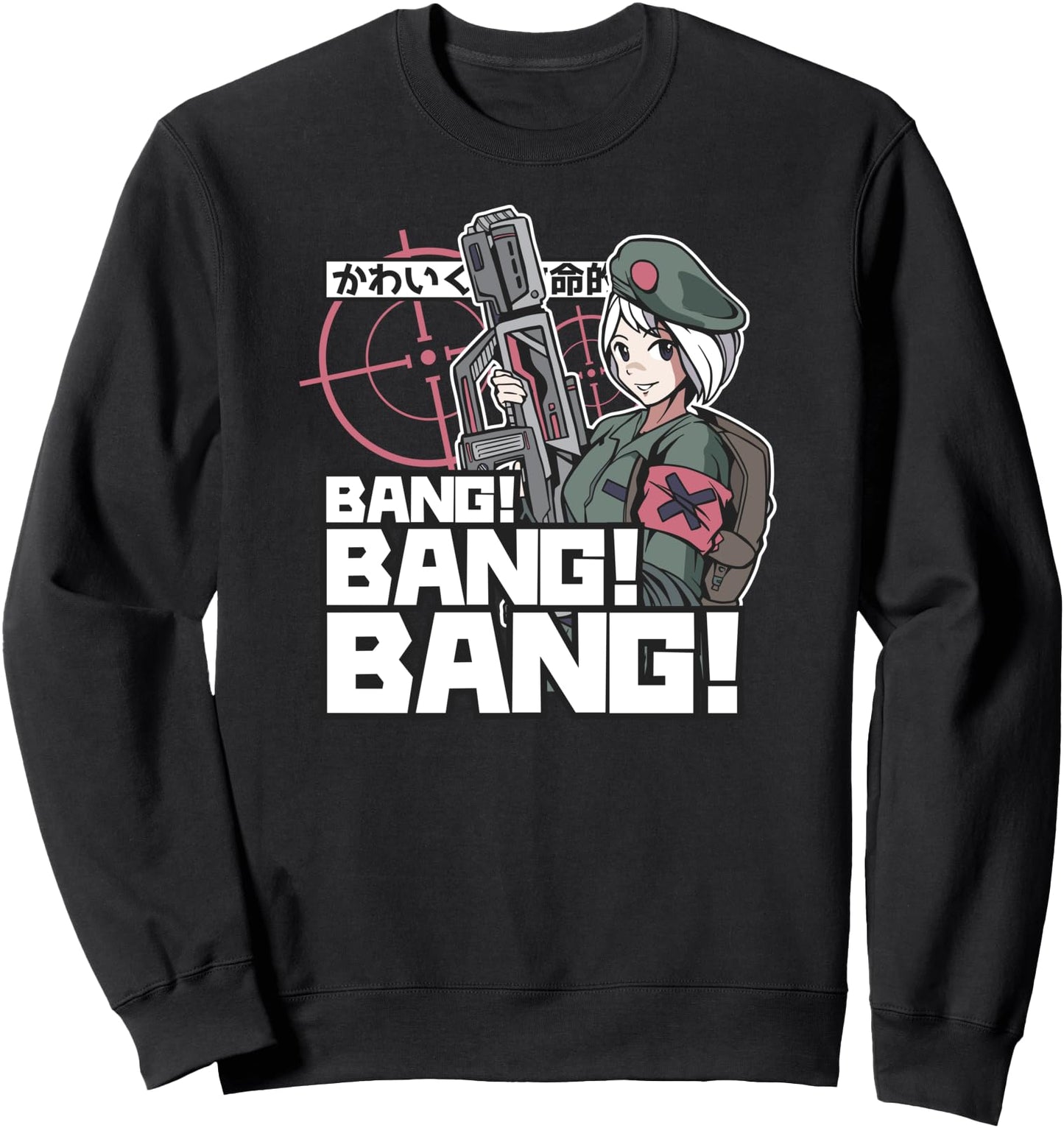 Anime Soldier Cute Kawaii Japanese Girl - Japan Military Sweatshirt