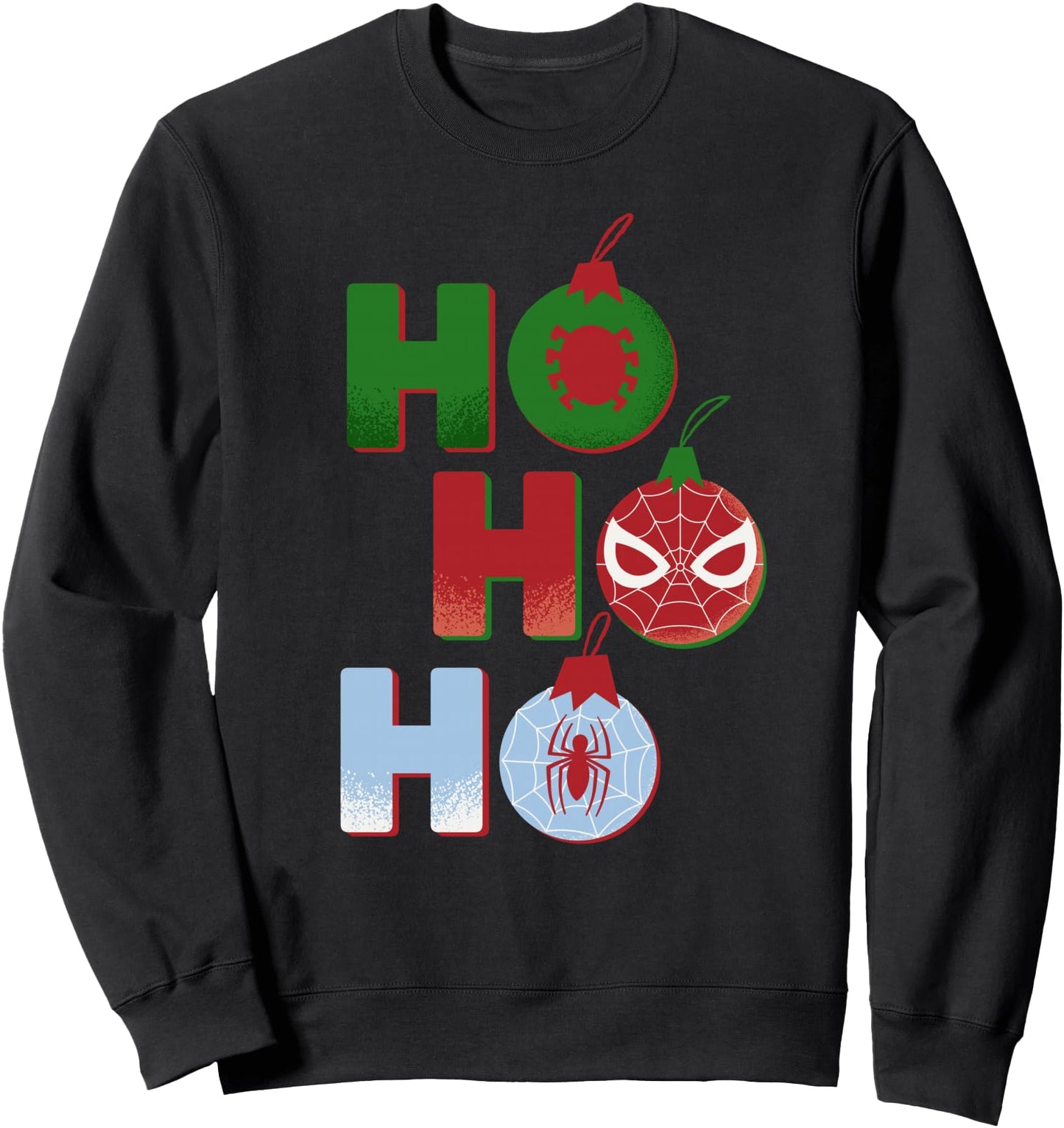 Marvel Spider-Man Christmas Ornaments Ho Ho Ho Holiday Sweatshirt