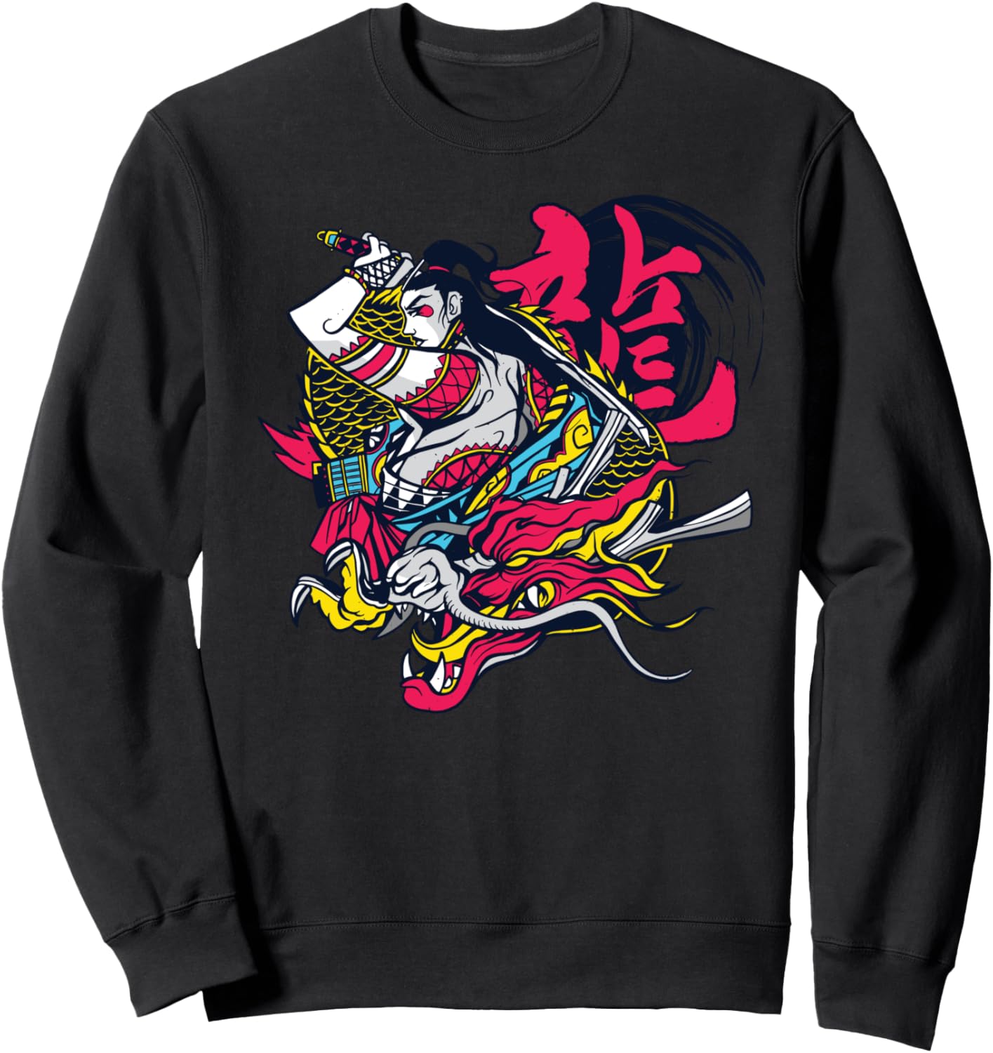 Japanese Tokyo Samurai Dragon Asian Tattoo Anime Sweatshirt