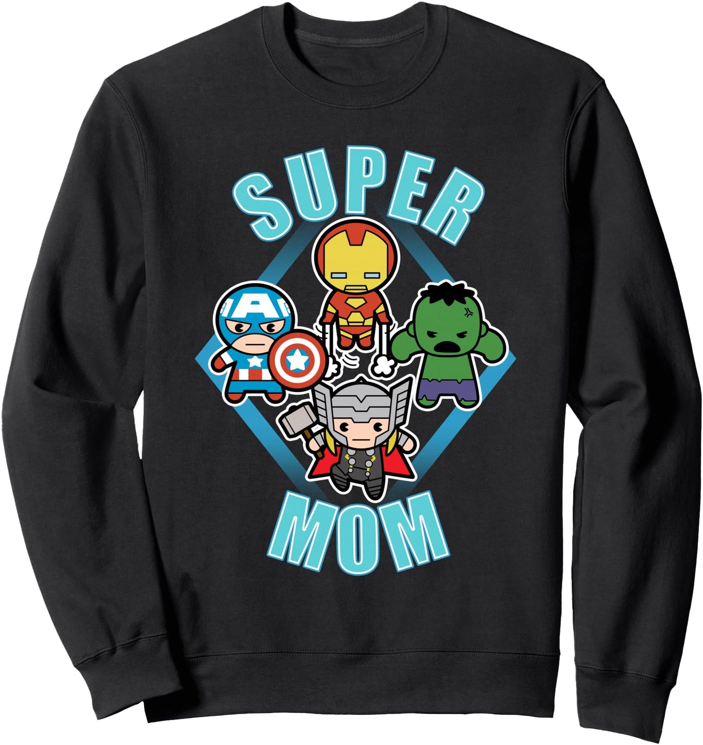 Marvel Comics Classic Mother's Day Kawaii Avengers Super Mom Sweatshirt